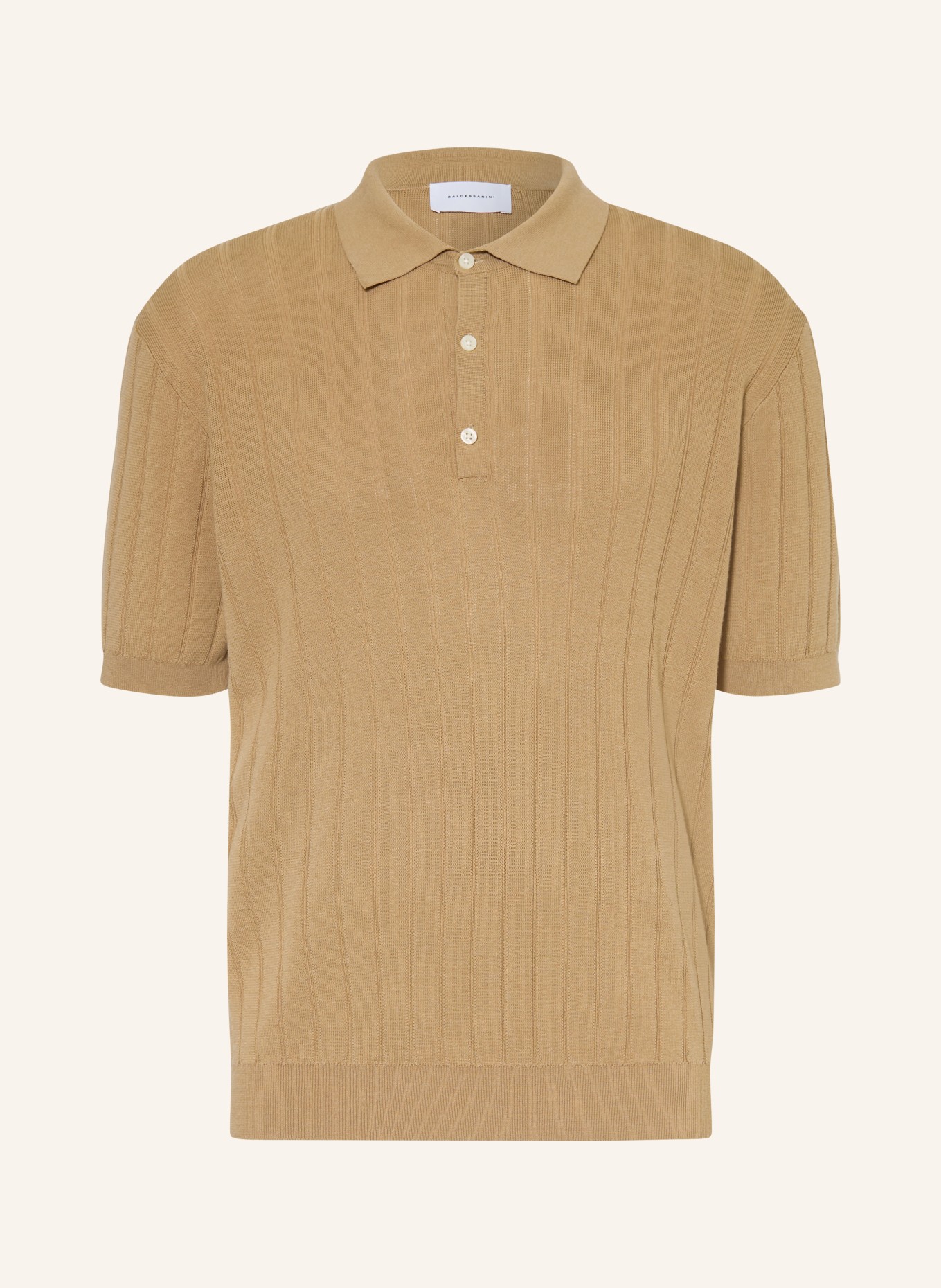 BALDESSARINI Gebreid poloshirt MATIA: BEIGE