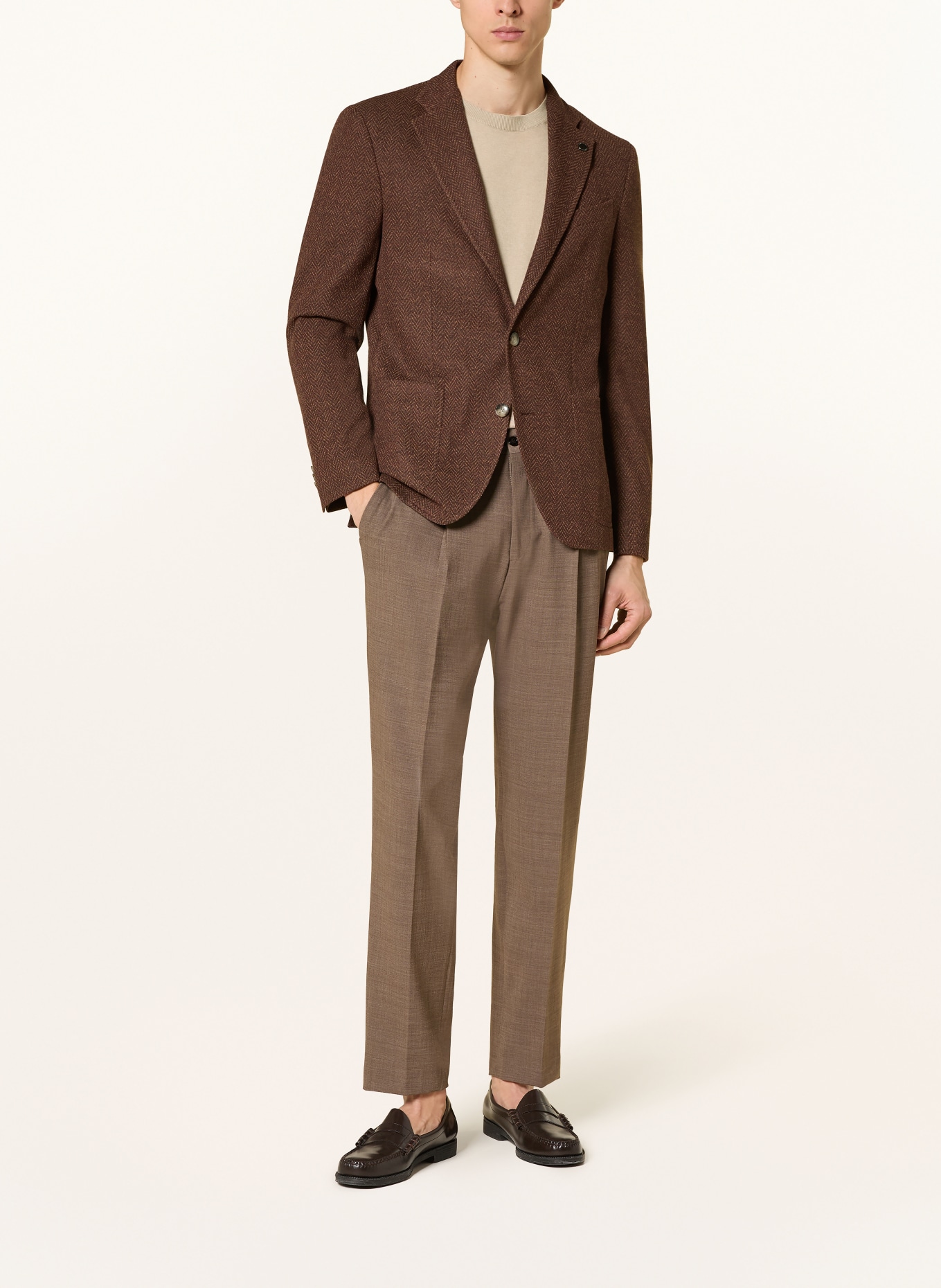 BALDESSARINI Sakko Regular Fit: BRAUN / BEIGE