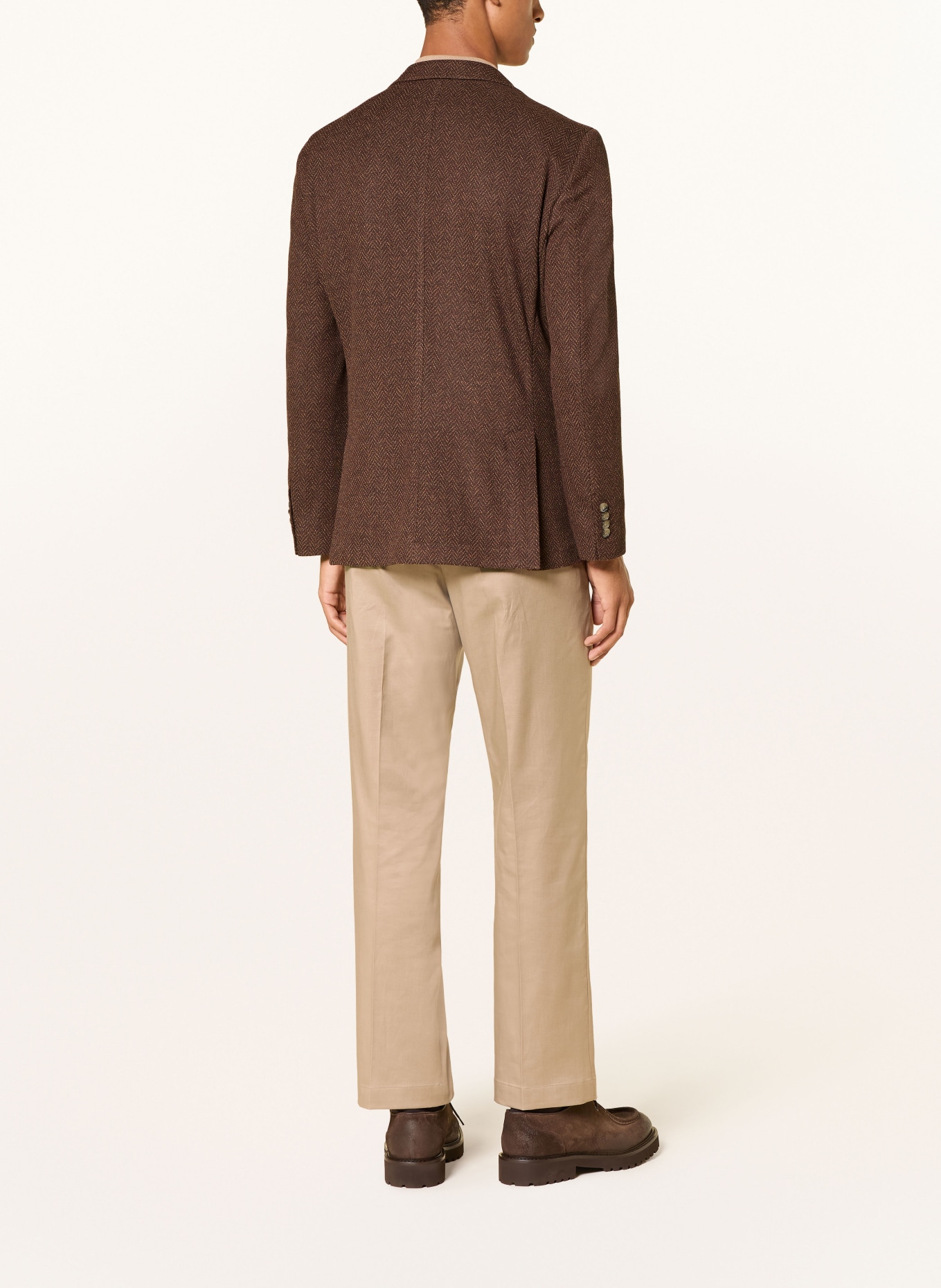 BALDESSARINI Regular-Fit Blazer: BROWN / BEIGE