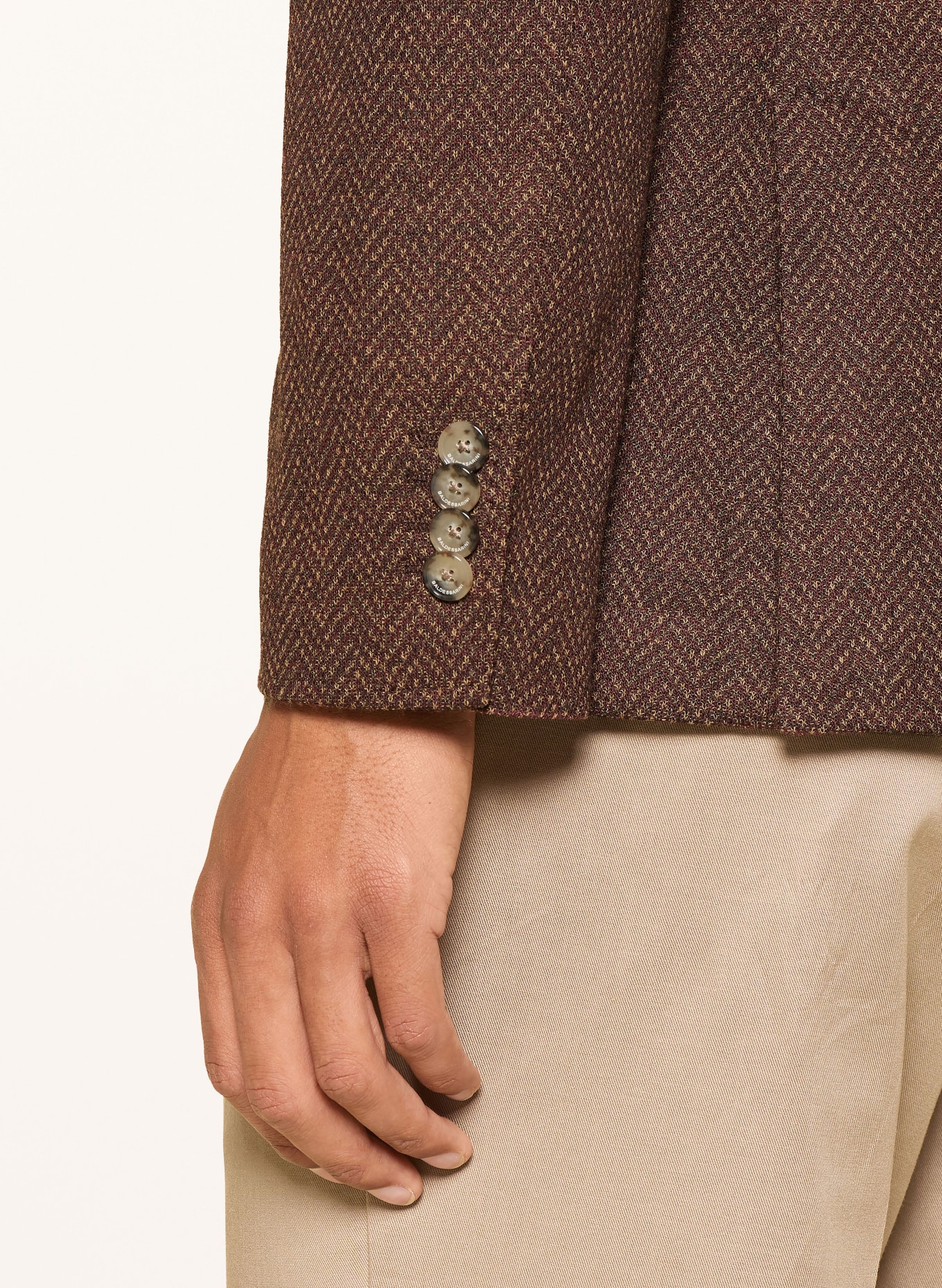 BALDESSARINI Regular-Fit Blazer: BROWN / BEIGE