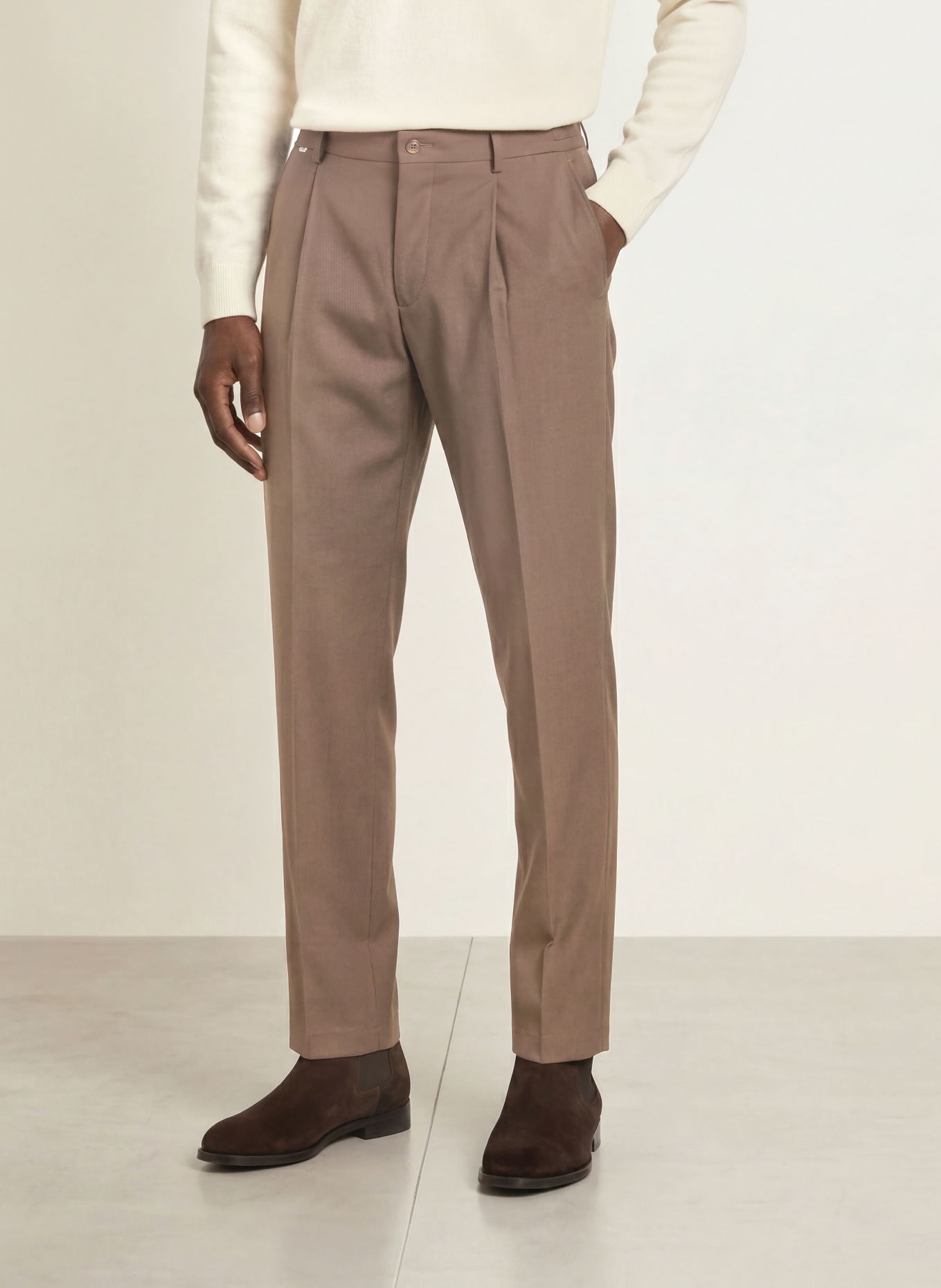 CINQUE Broek CILETO Regular Fit: 27 DUNKELBRAUN