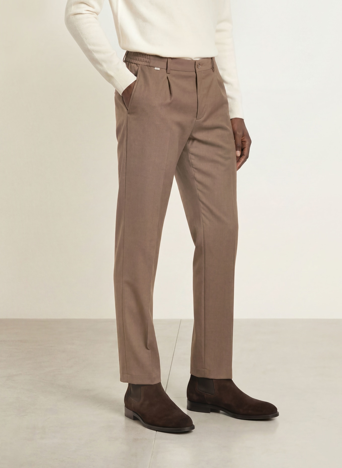 CINQUE Broek CILETO Regular Fit: 27 DUNKELBRAUN