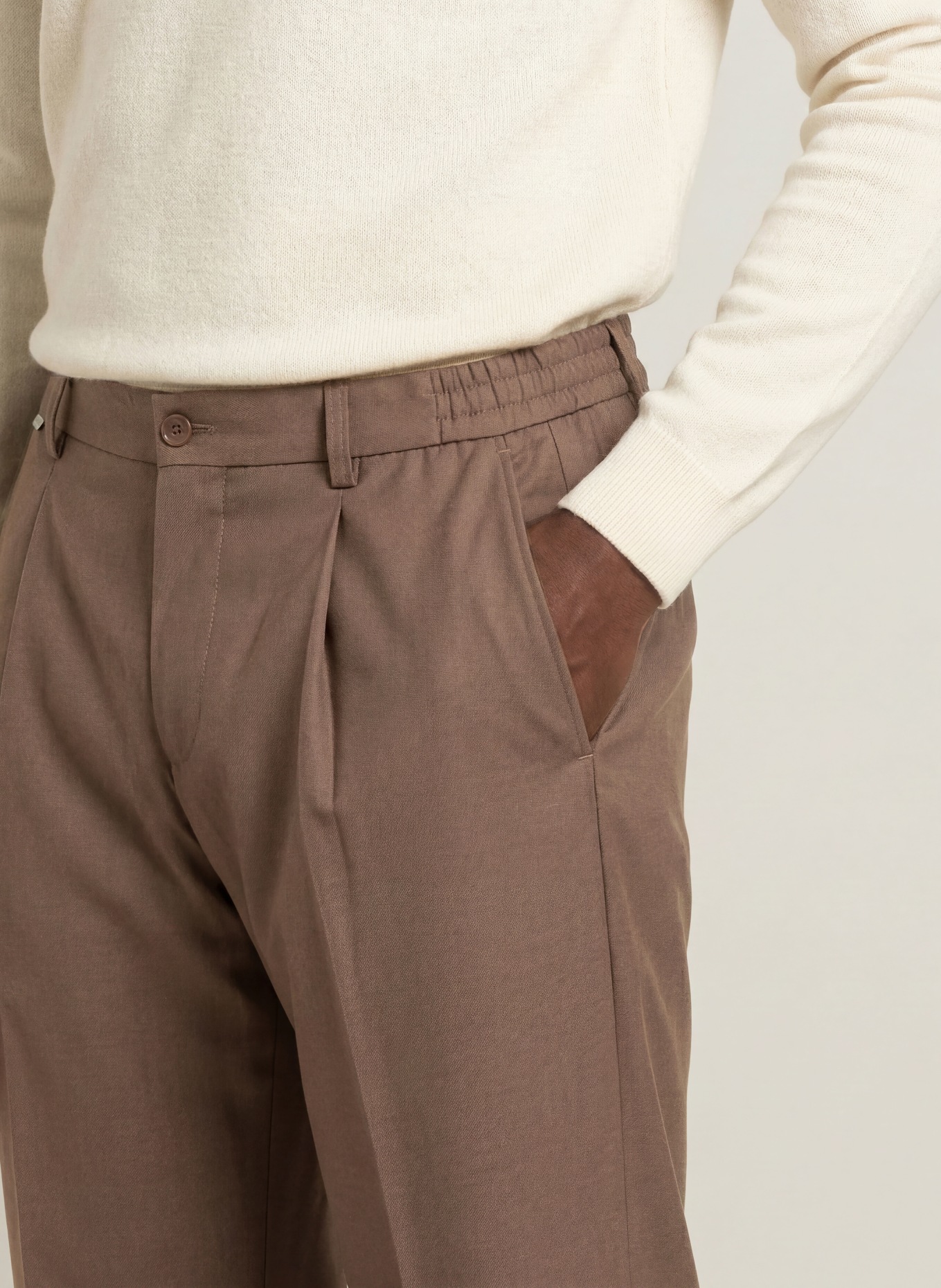 CINQUE Broek CILETO Regular Fit: 27 DUNKELBRAUN