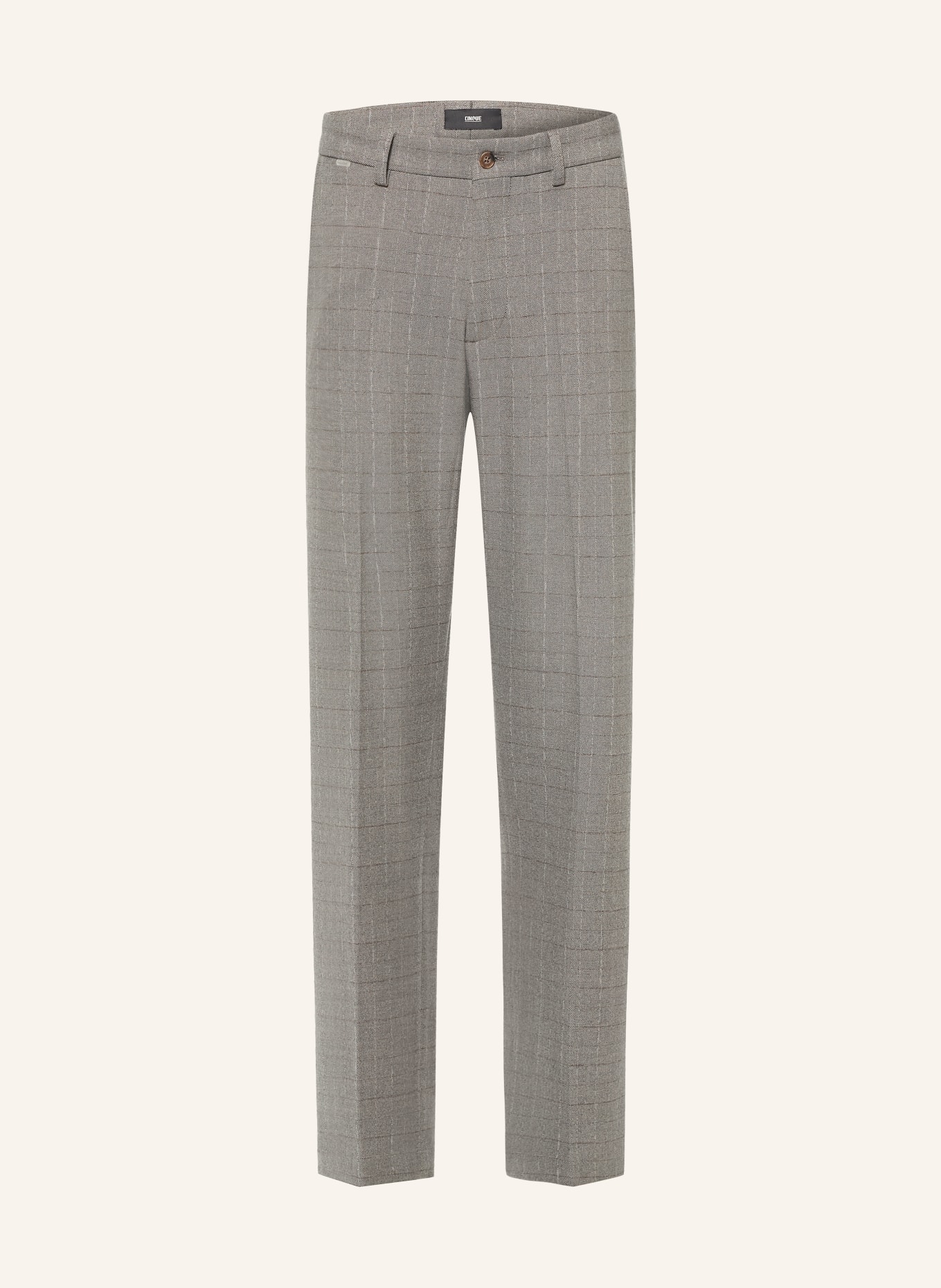 CINQUE CILAZO Regular Fit Chinos: GRAY / CREAM / TAUPE