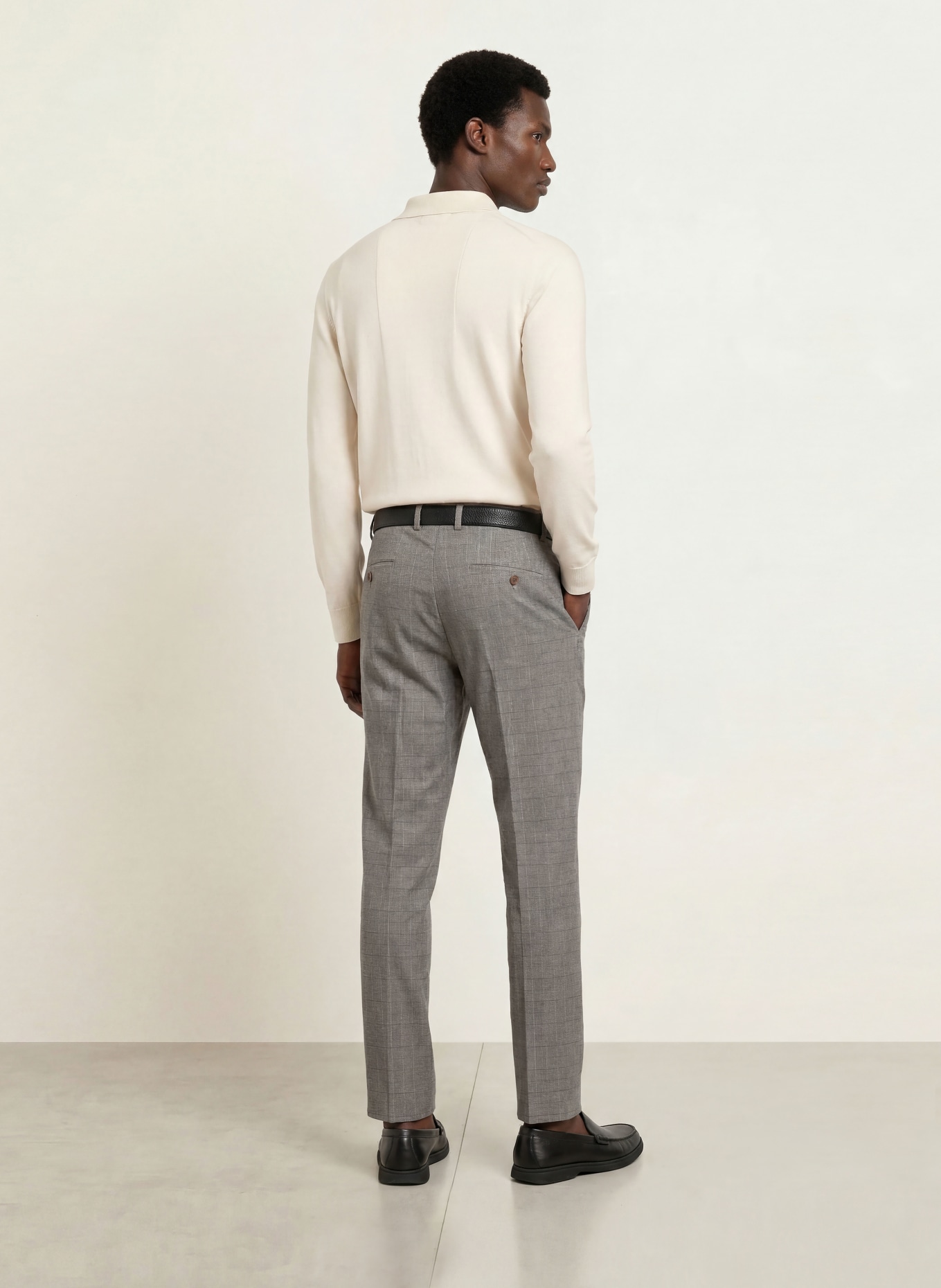 CINQUE CILAZO Regular Fit Chinos: GRAY / CREAM / TAUPE