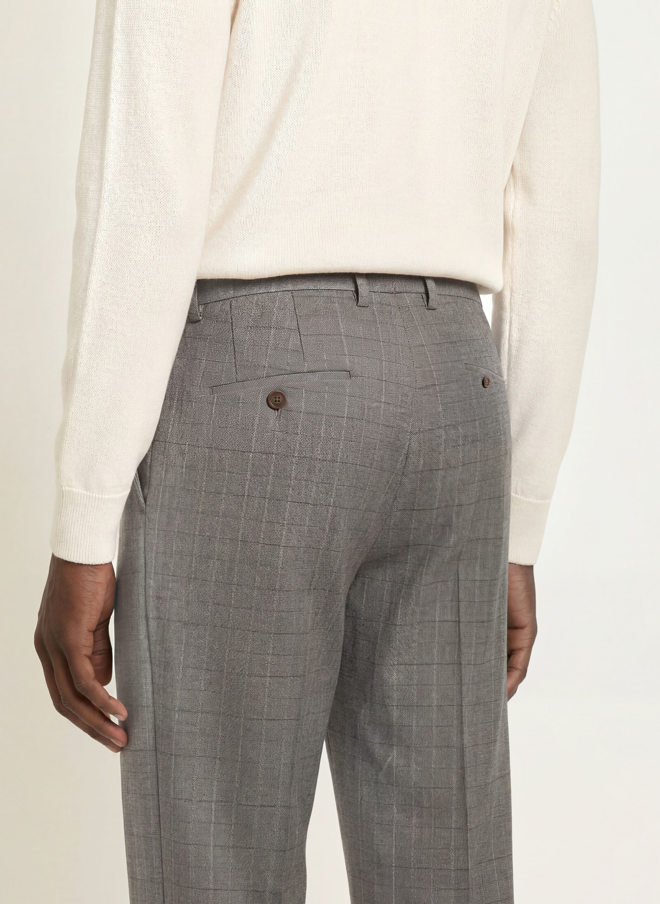 CINQUE CILAZO Regular Fit Chinos: GRAY / CREAM / TAUPE
