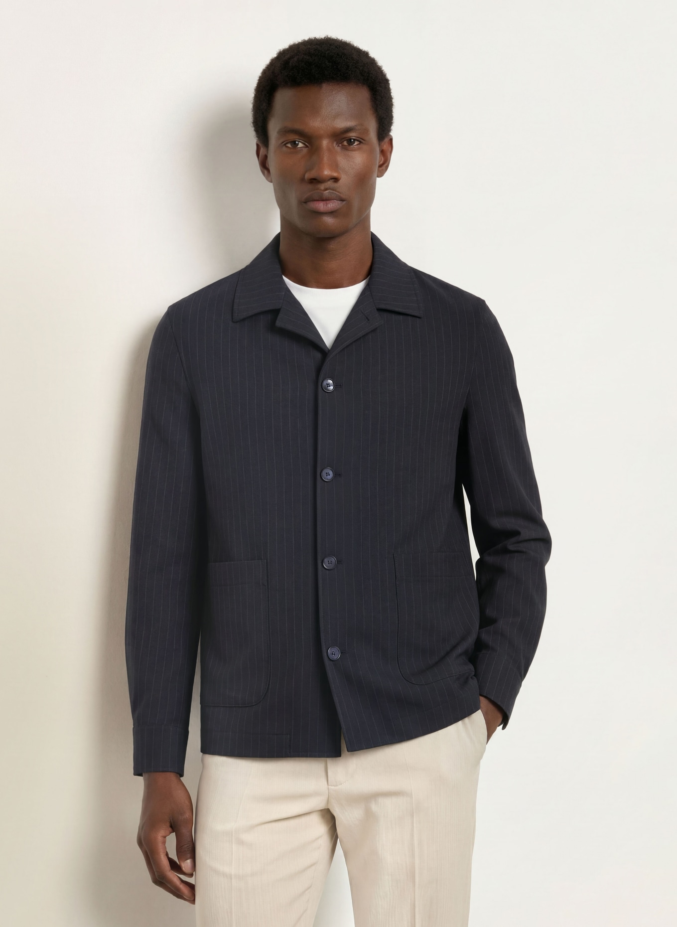 CINQUE CIMALTE Overshirt: DARK BLUE