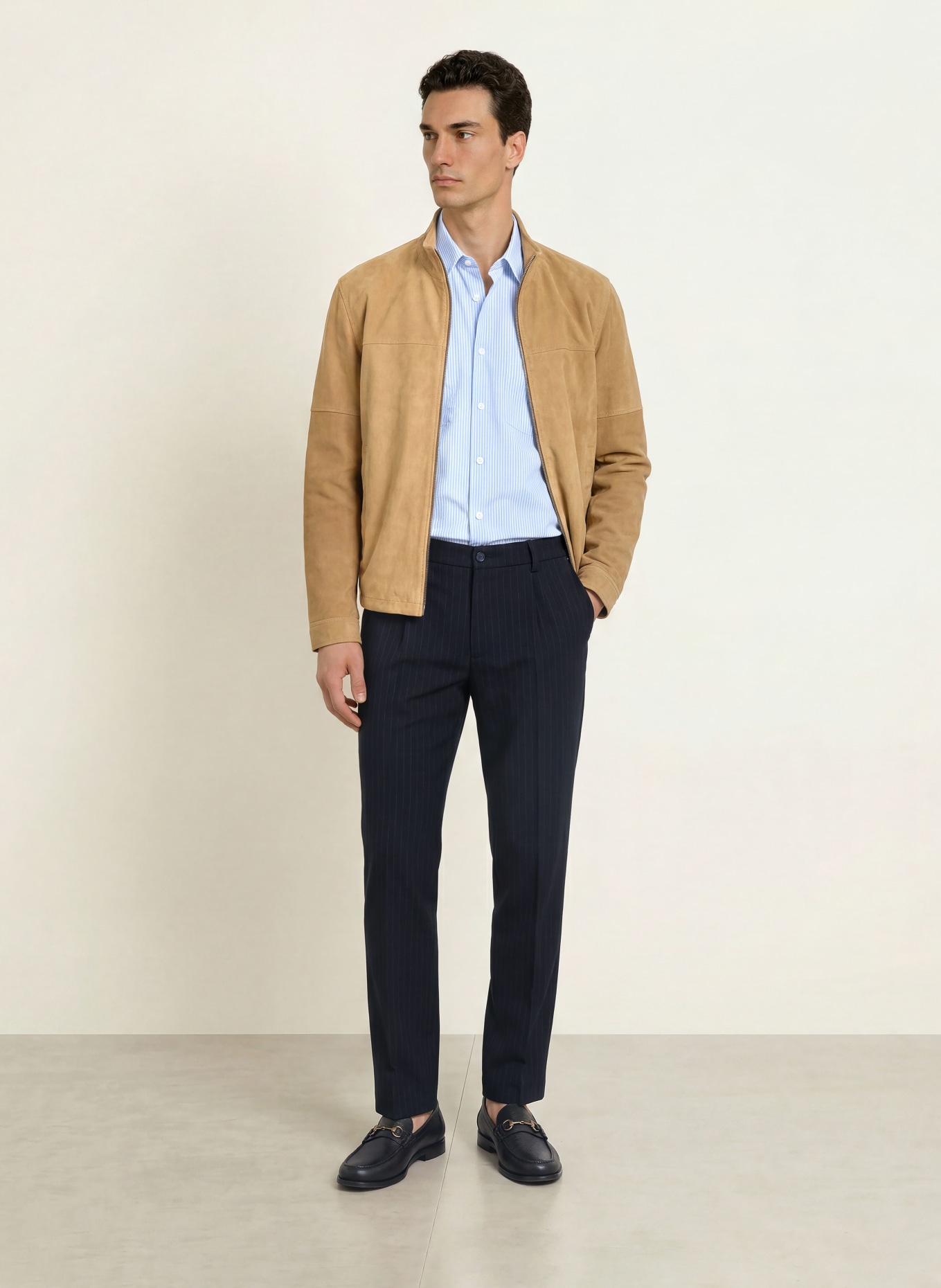 CINQUE CILETO Chinos: DARK BLUE / LIGHT GRAY