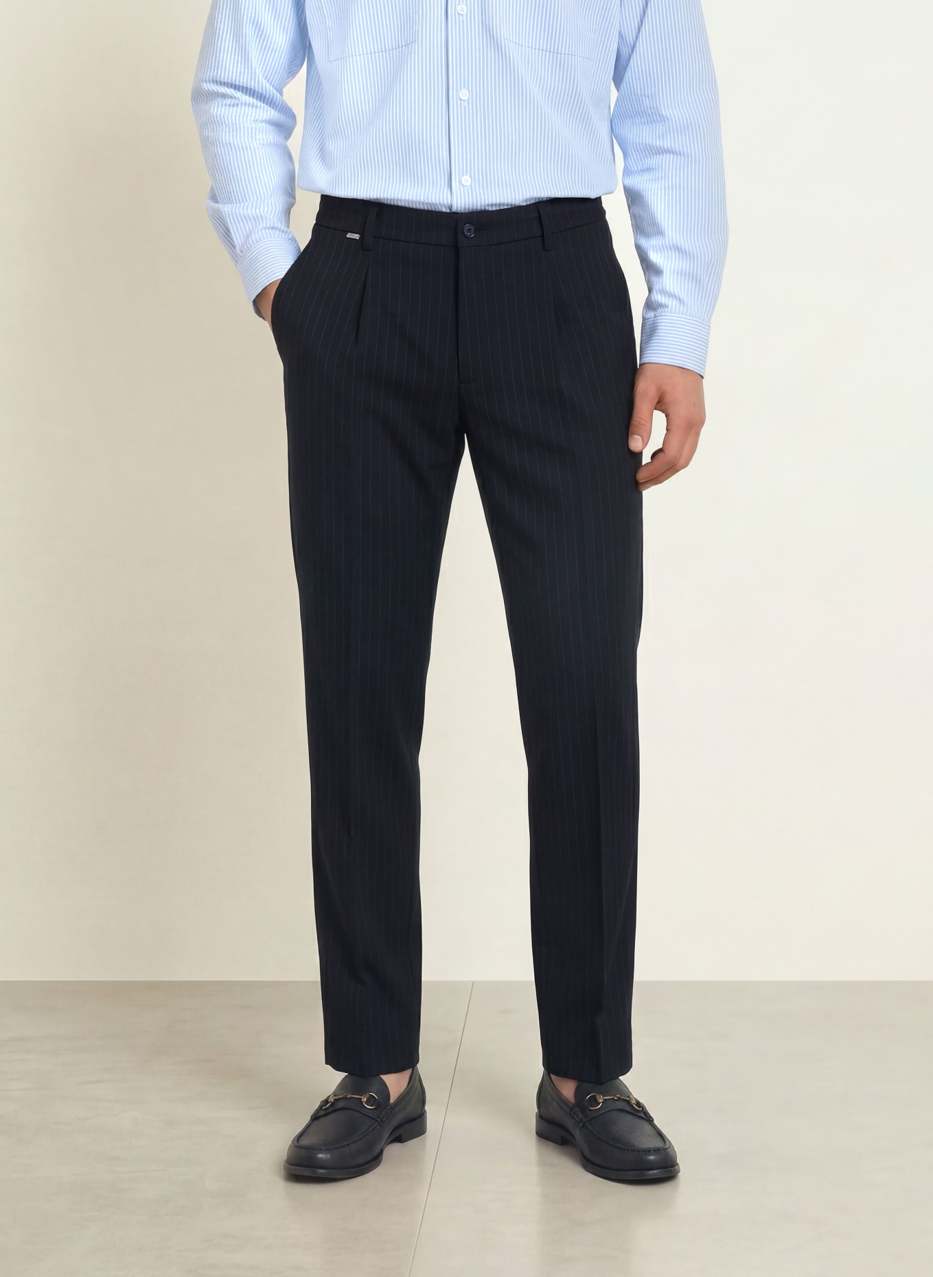 CINQUE CILETO Chinos: DARK BLUE / LIGHT GRAY