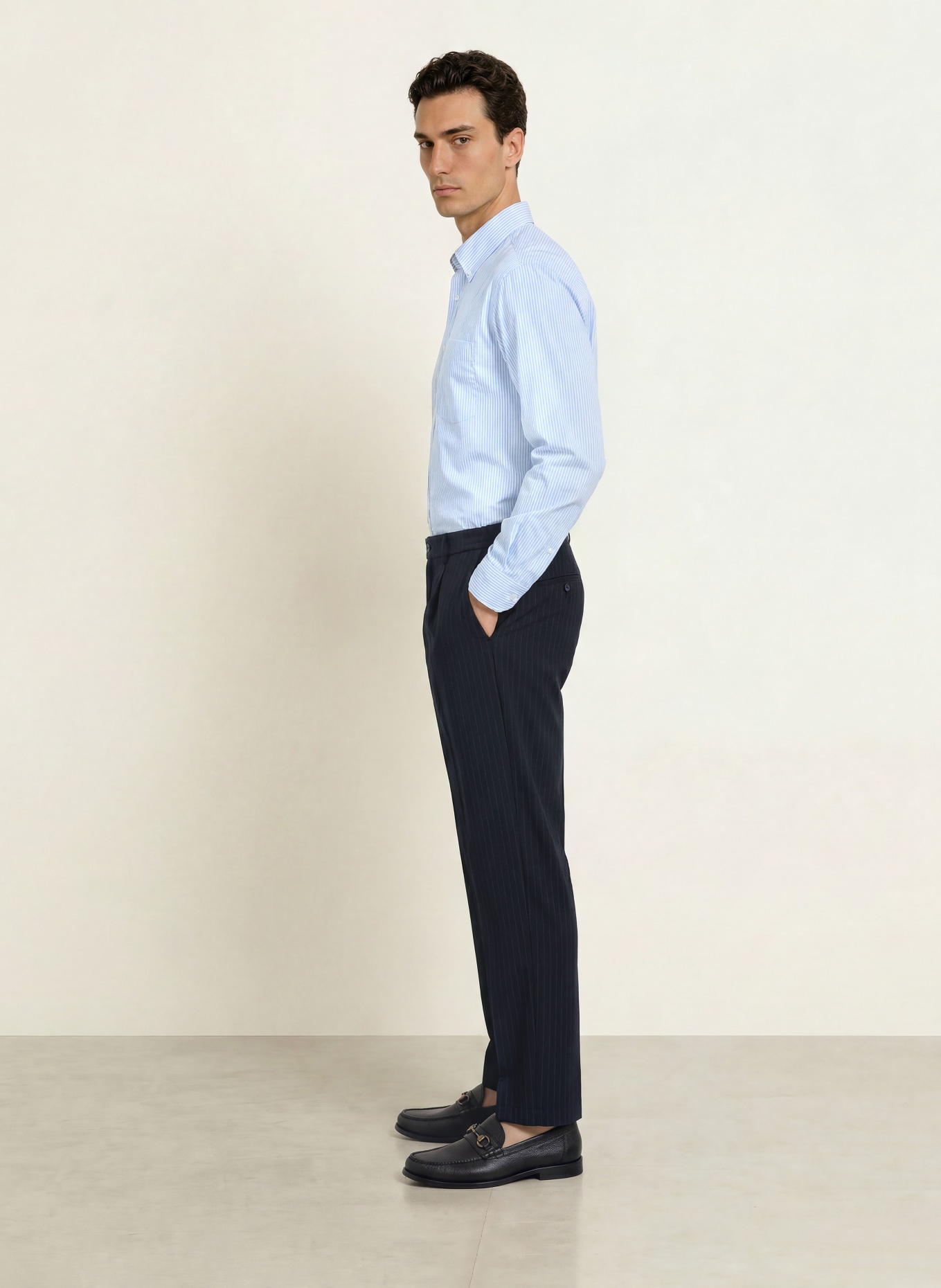 CINQUE CILETO Chinos: DARK BLUE / LIGHT GRAY