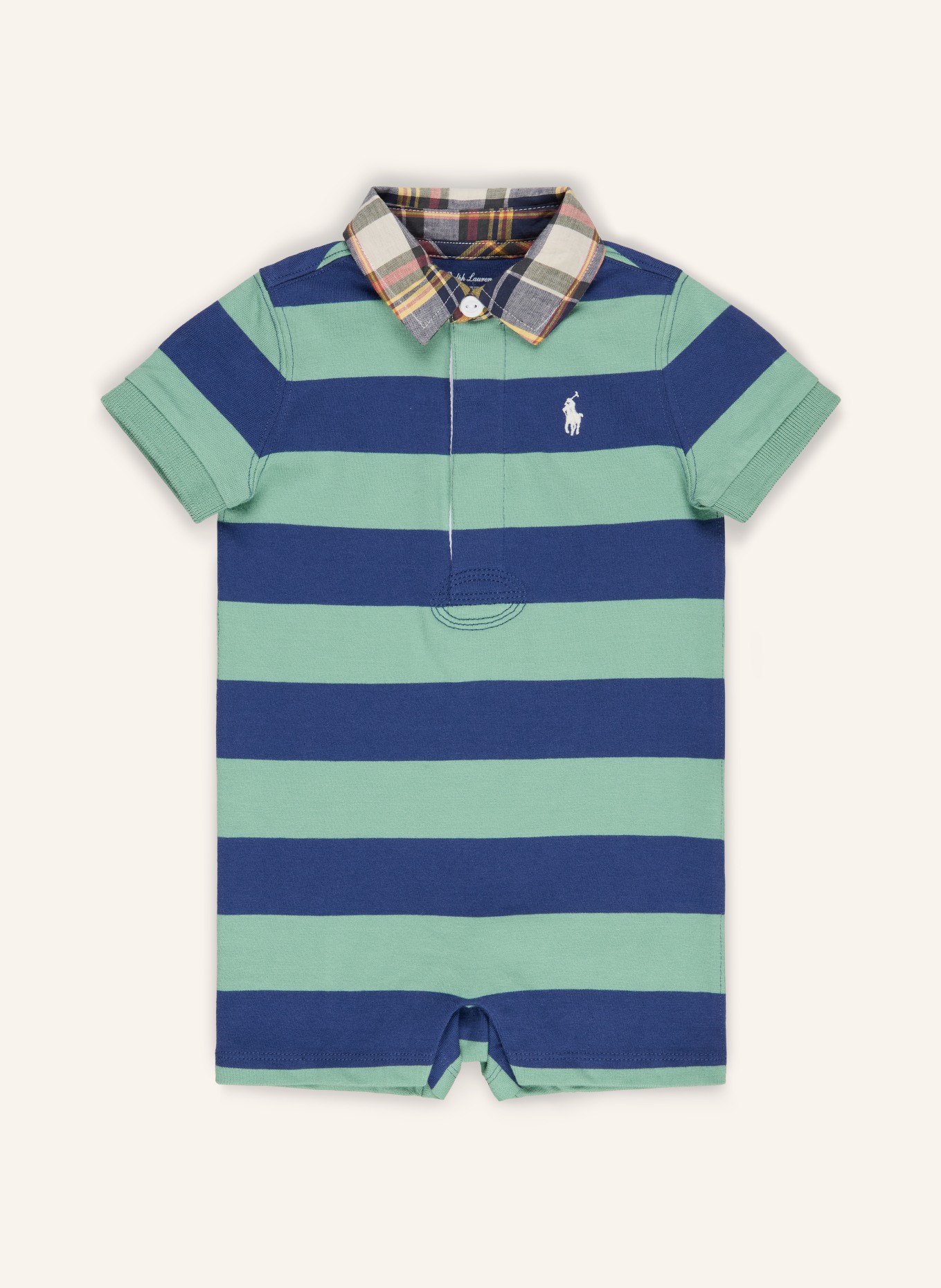 POLO RALPH LAUREN Strampler: HELLGRÜN / BLAU