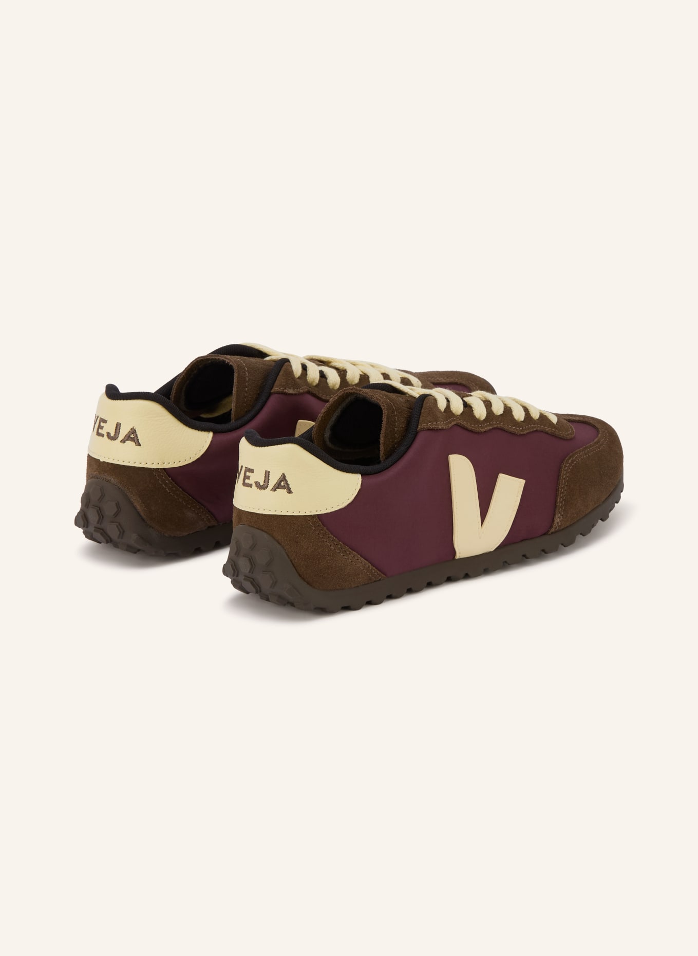 VEJA Sneaker GT: BRAUN / ECRU / DUNKELROT