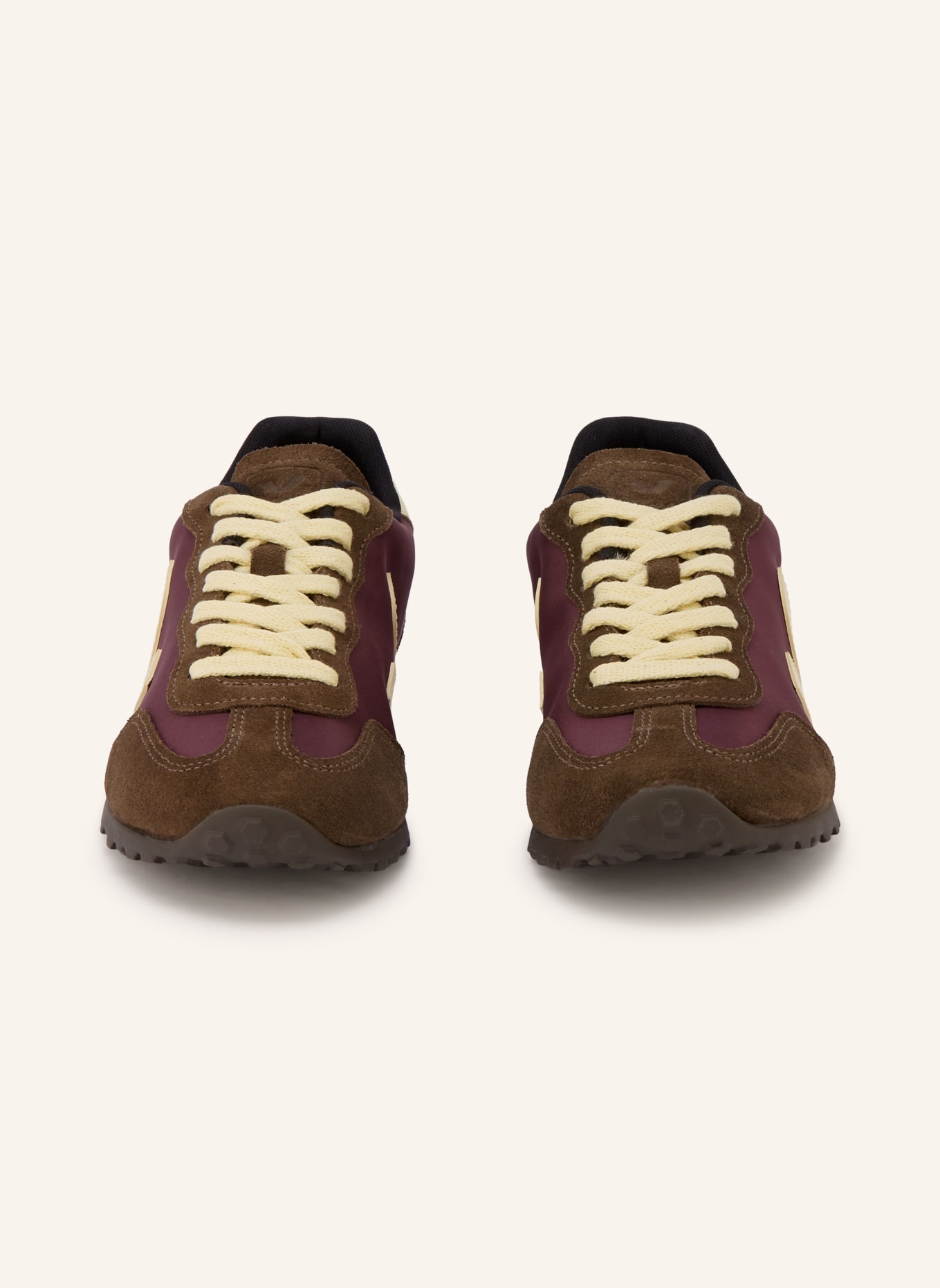 VEJA Sneaker GT: BRAUN / ECRU / DUNKELROT