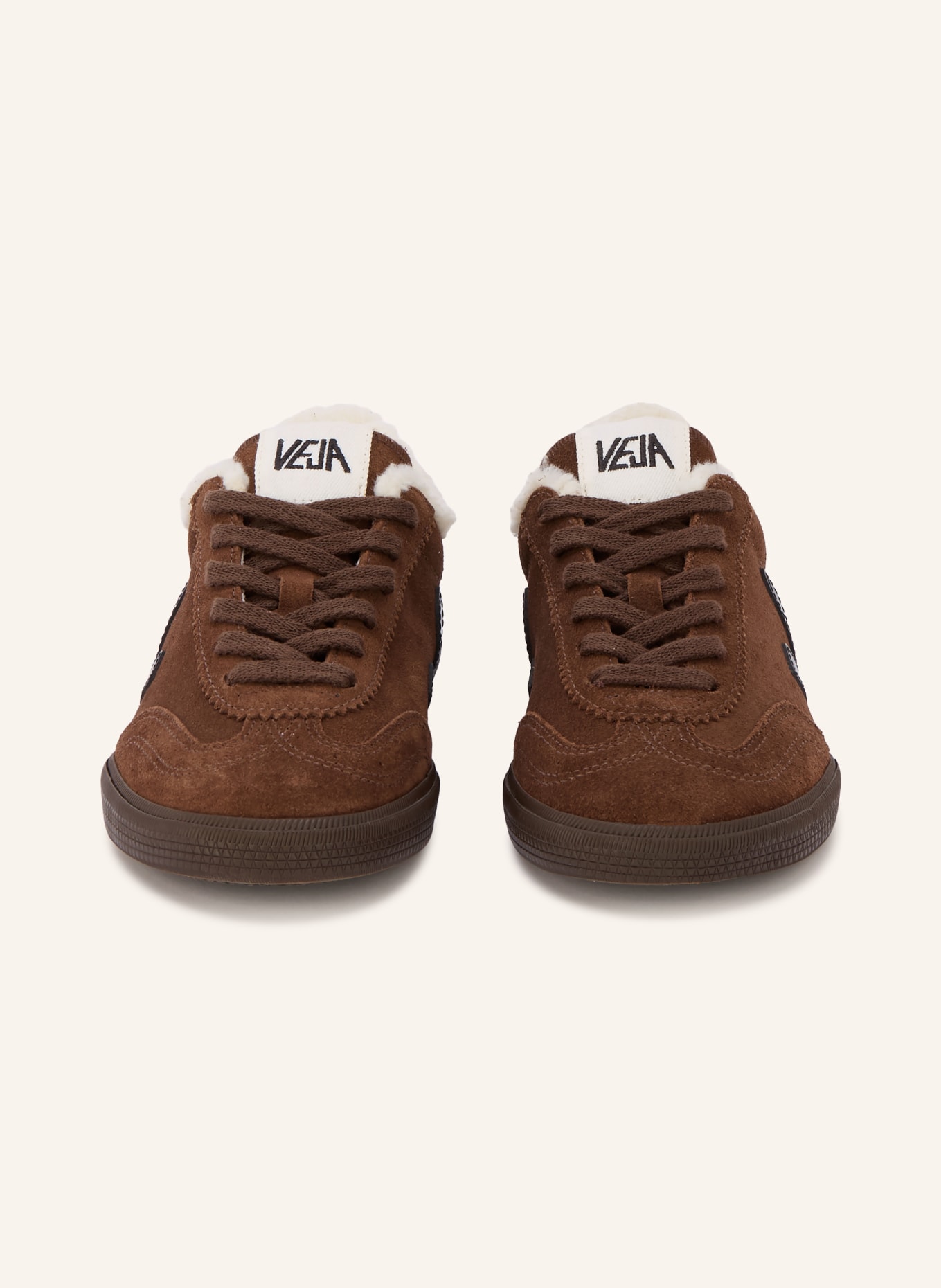 VEJA Sneakers VOLLEY WINTER: MARRON FONCÉ / ZWART