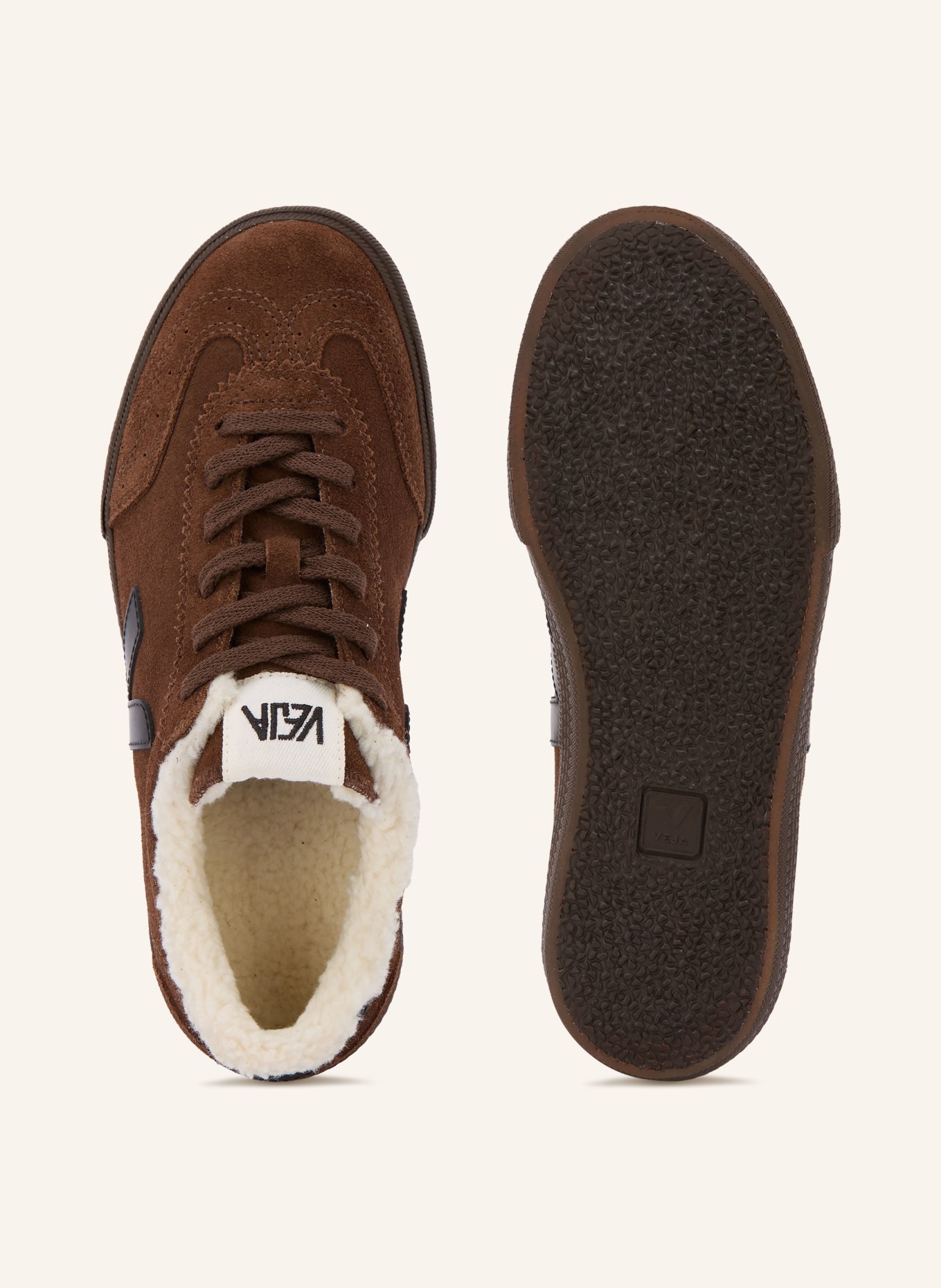 VEJA Sneakers VOLLEY WINTER: MARRON FONCÉ / ZWART