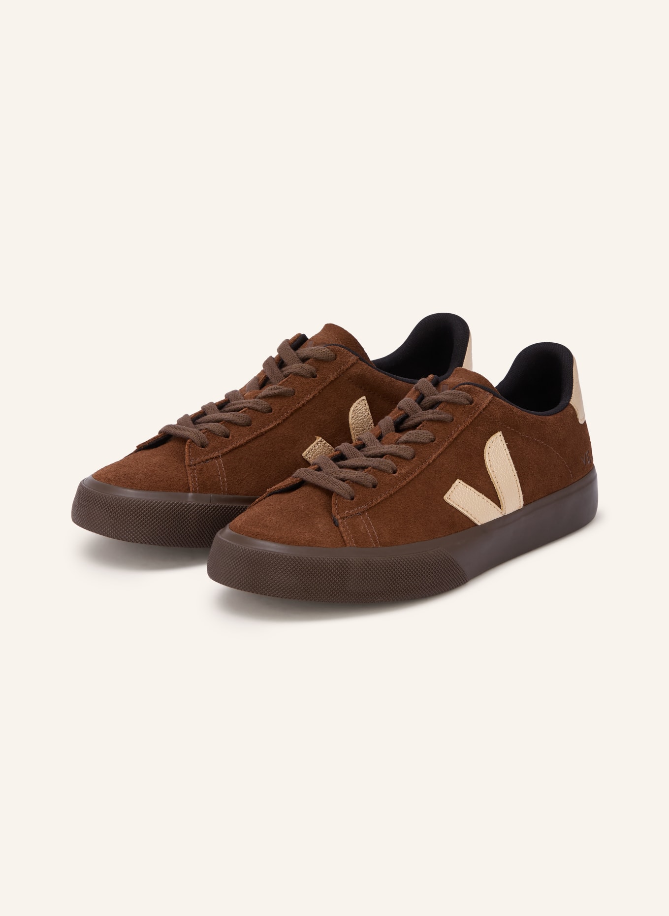 VEJA Sneaker CAMPO: BRAUN / GOLD