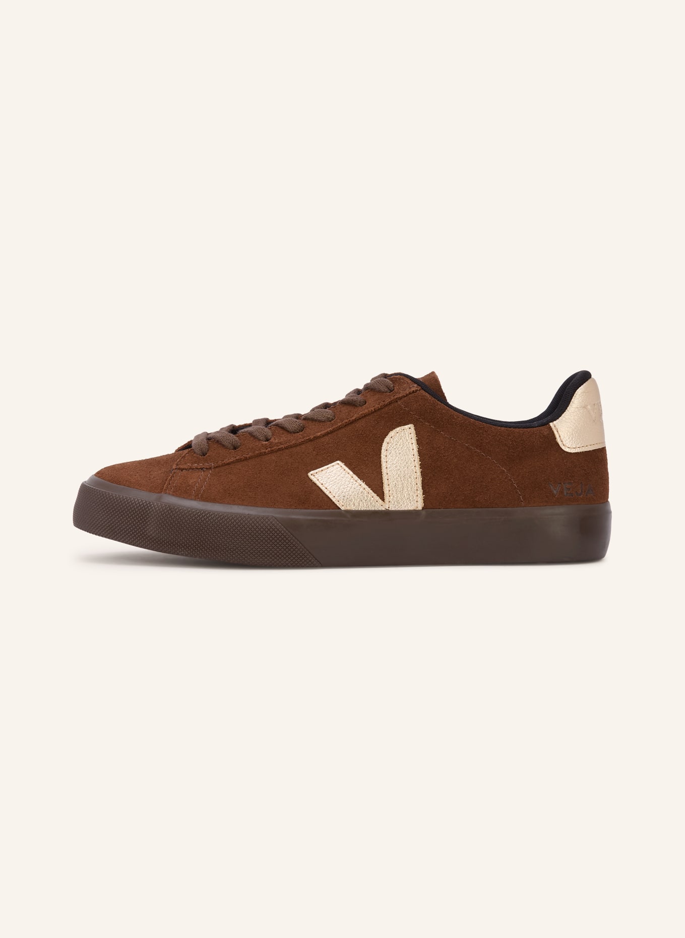 VEJA Sneaker CAMPO: BRAUN / GOLD