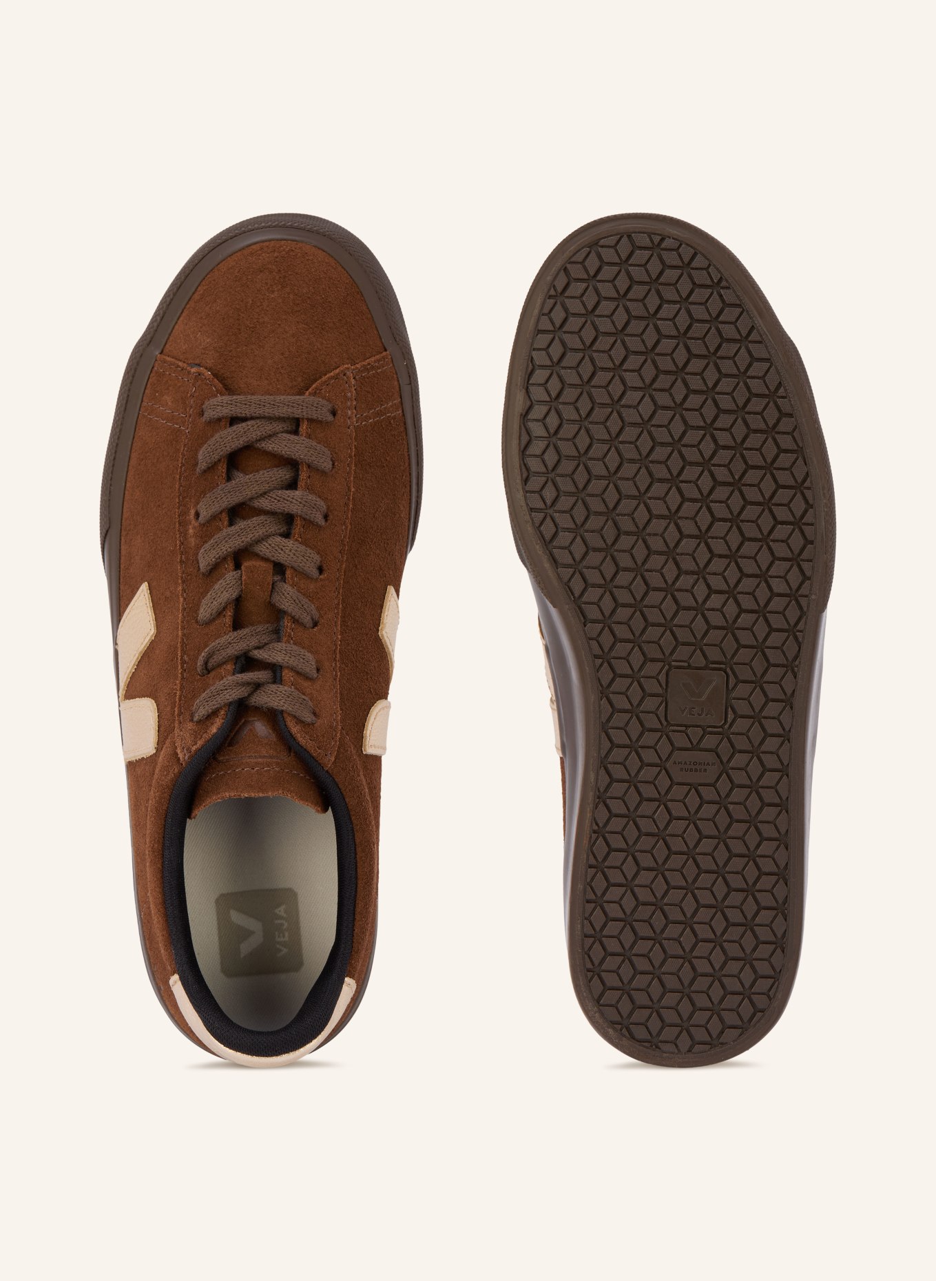 VEJA Sneaker CAMPO: BRAUN / GOLD