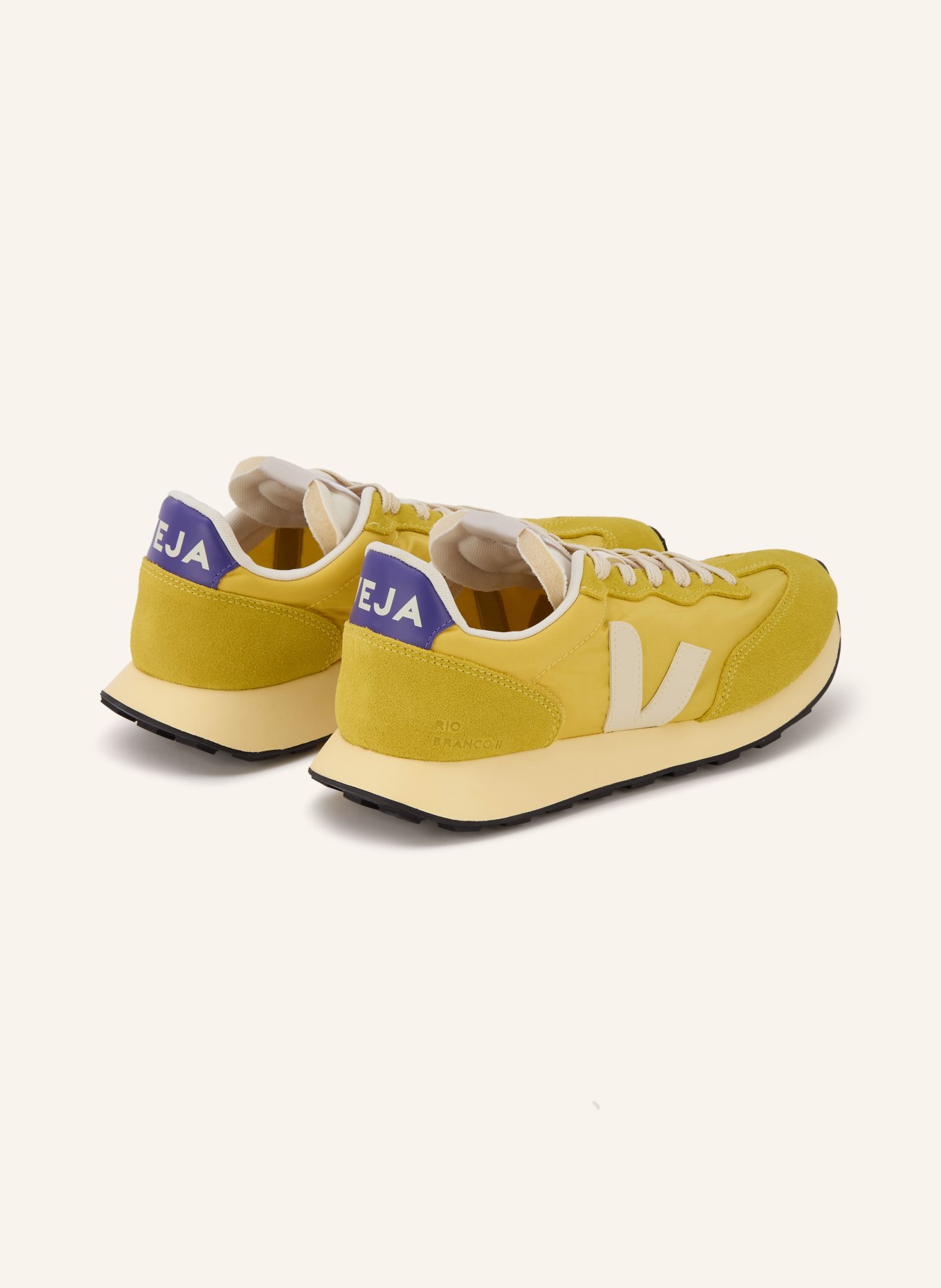 VEJA Sneaker RIO BRANCO II LITE: GELB / CREME / DUNKELLILA