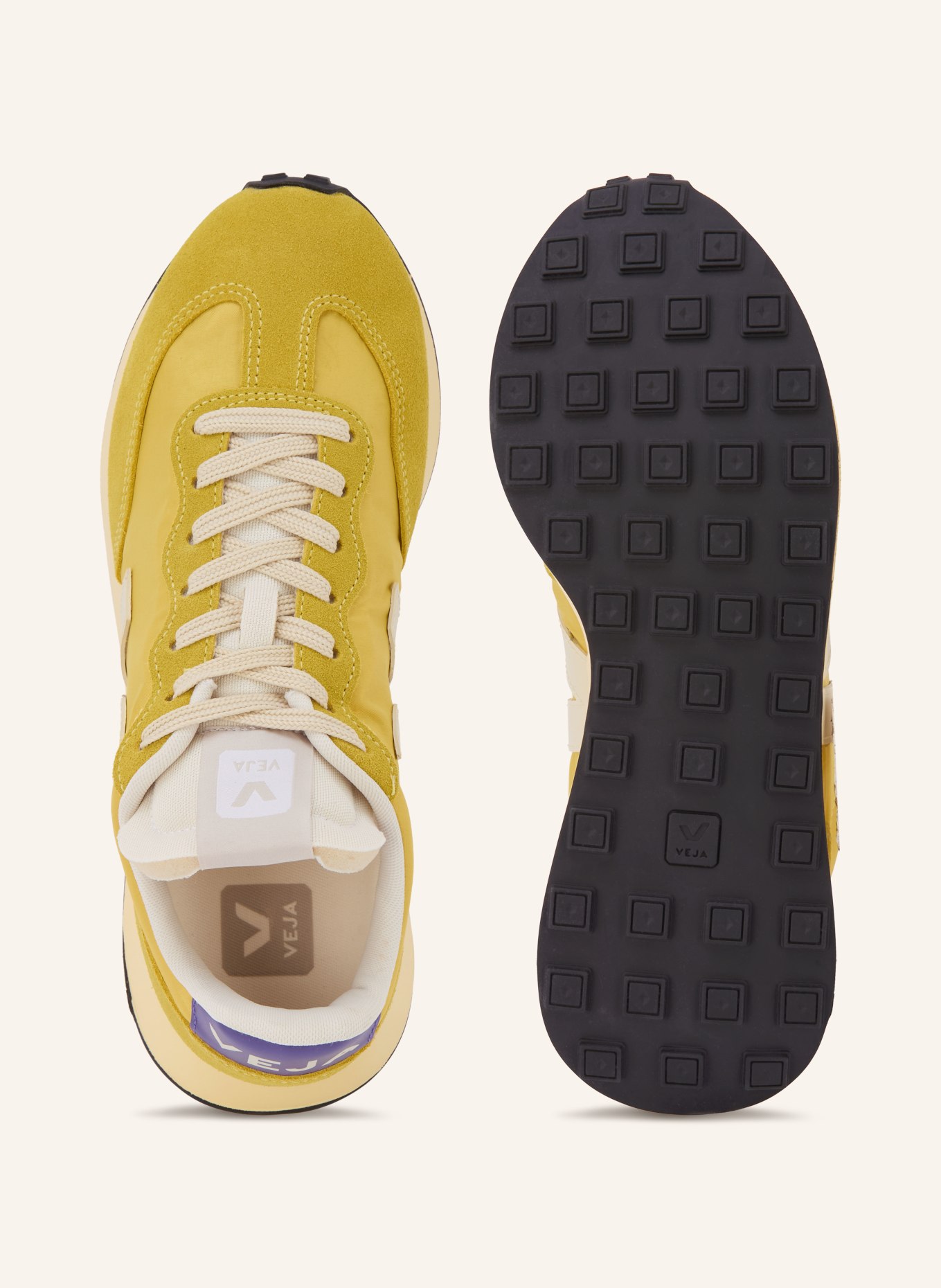 VEJA Sneaker RIO BRANCO II LITE: GELB / CREME / DUNKELLILA