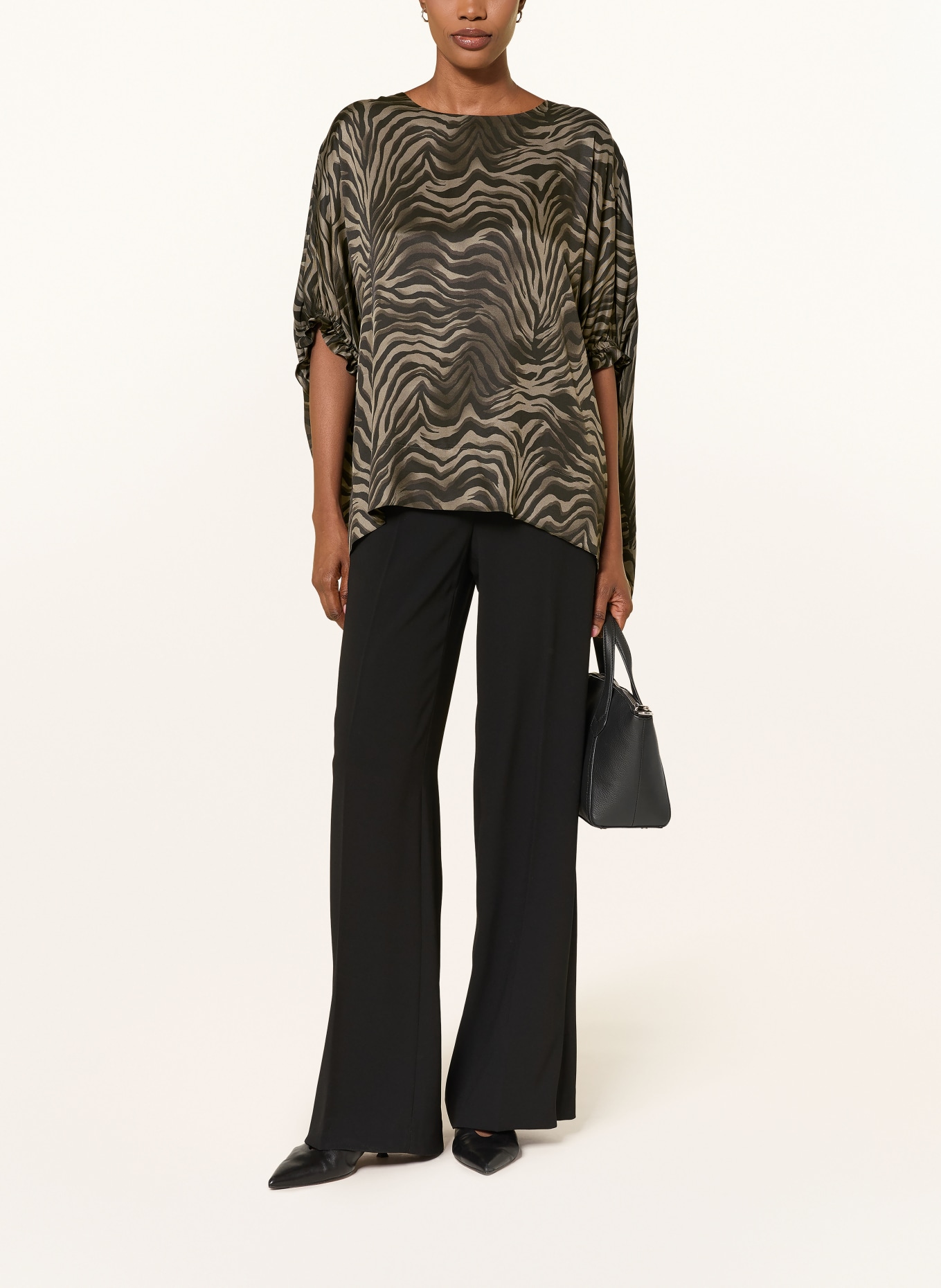 RIANI Shirt blouse: BEIGE / BROWN