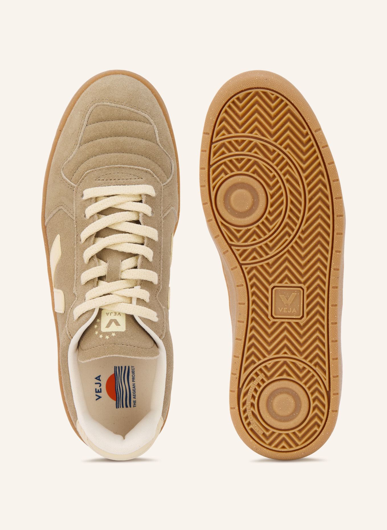 VEJA Sneaker V-82 II: TAUPE / CREME
