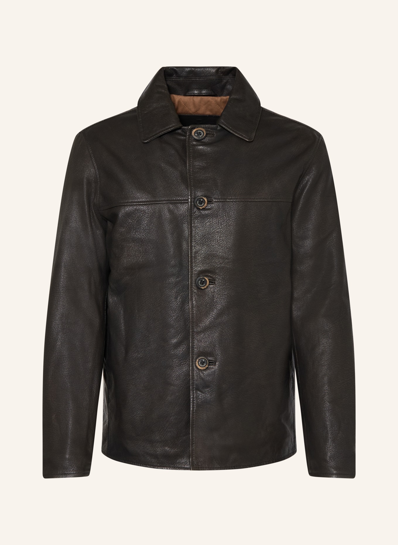 MILESTONE Lederjacke MSMARLON: SCHWARZ