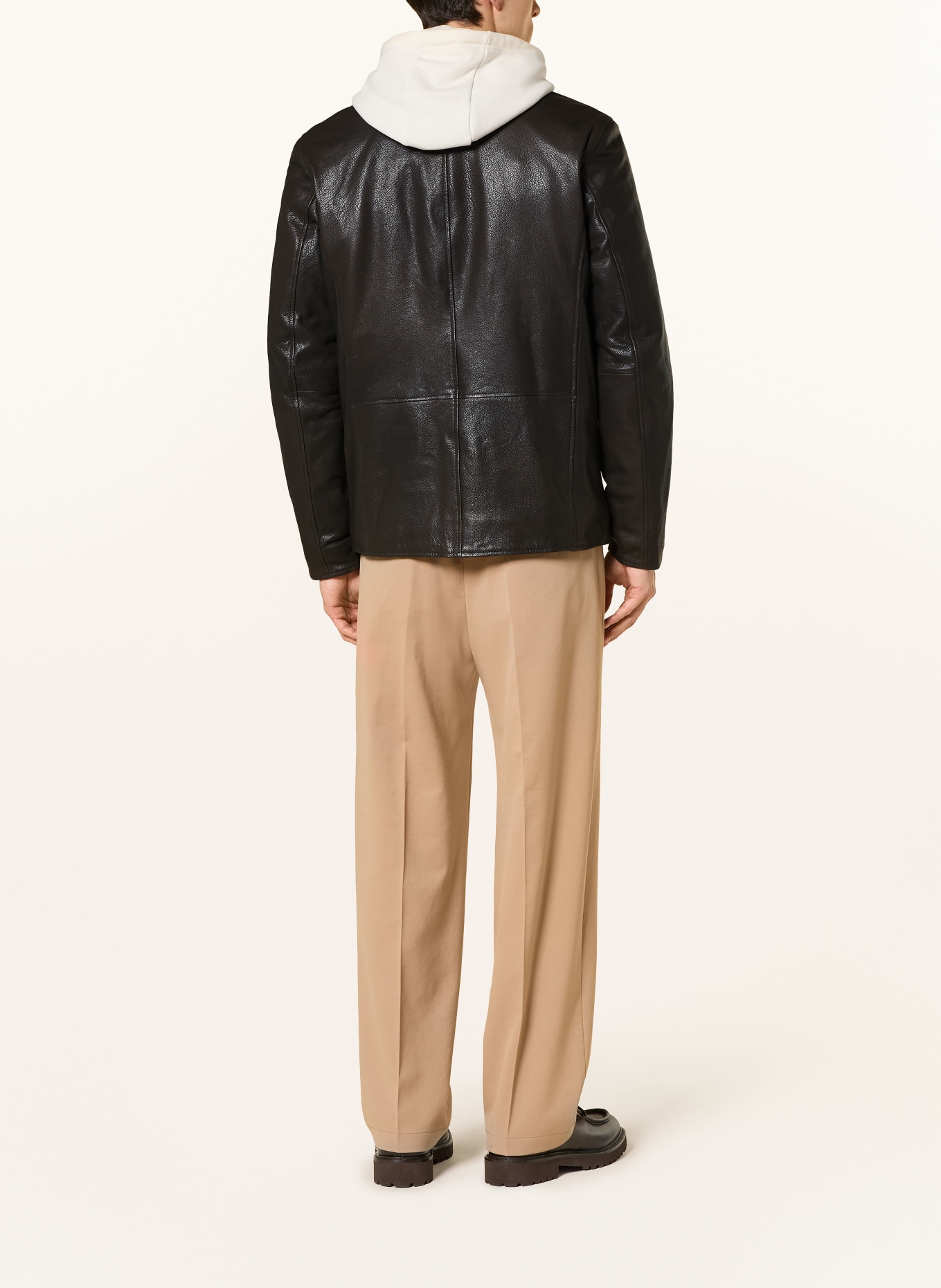 MILESTONE Lederjacke MSMARLON: SCHWARZ