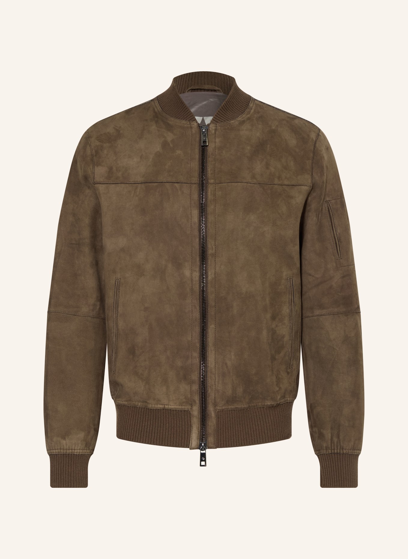 MILESTONE Lederjacke MSJOSHUA: BRAUN