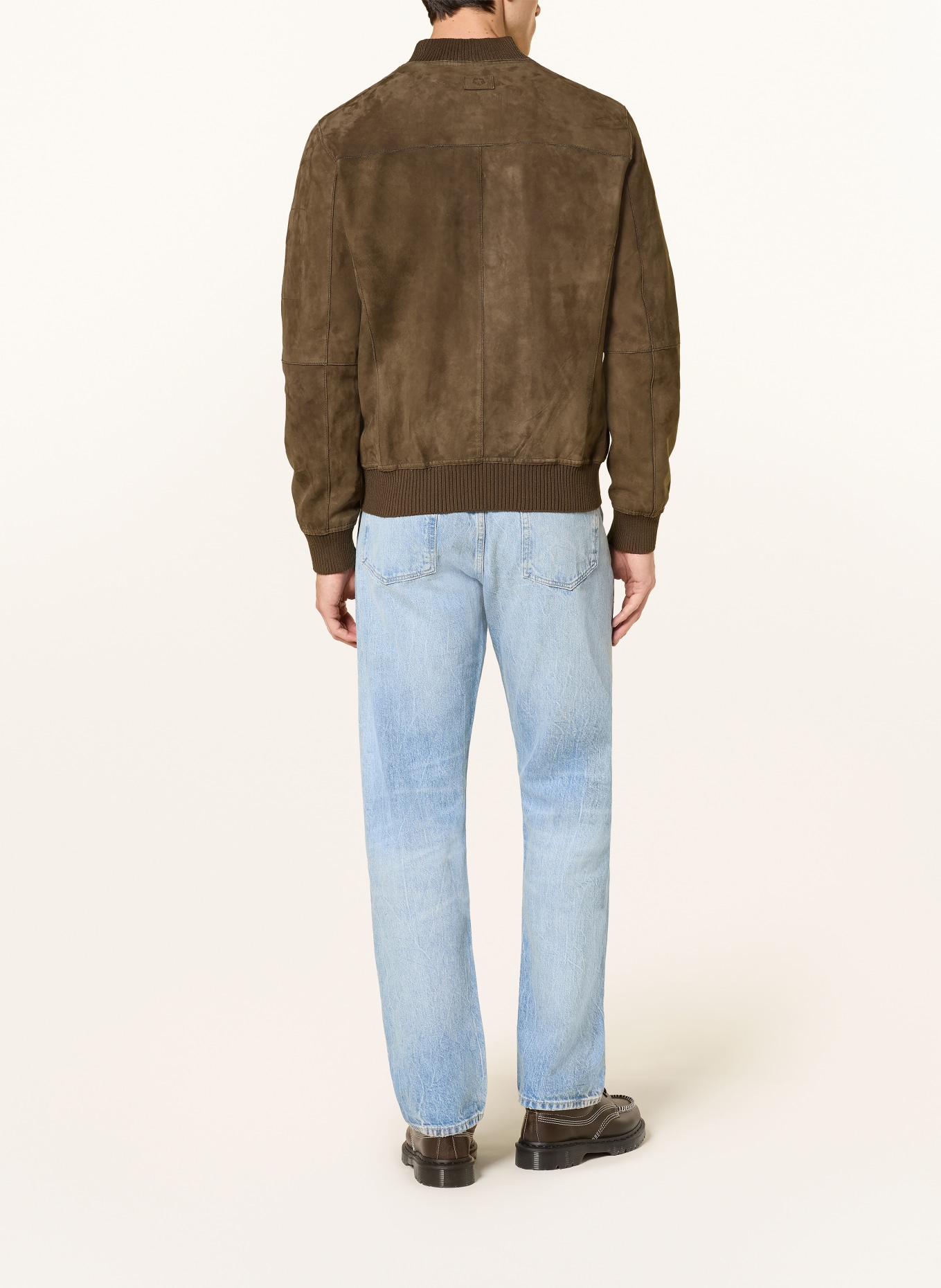 MILESTONE Lederjacke MSJOSHUA: BRAUN