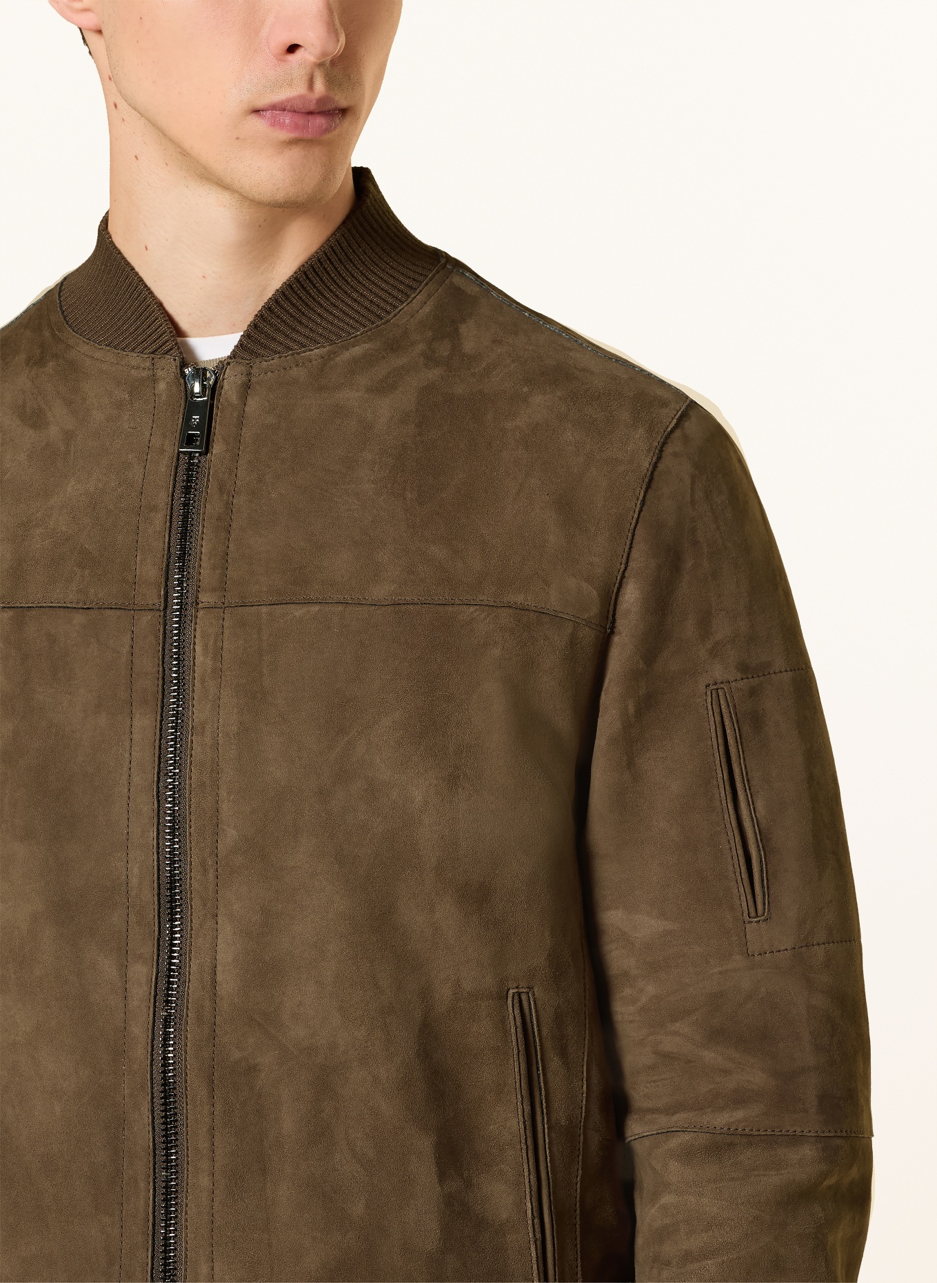 MILESTONE Lederjacke MSJOSHUA: BRAUN