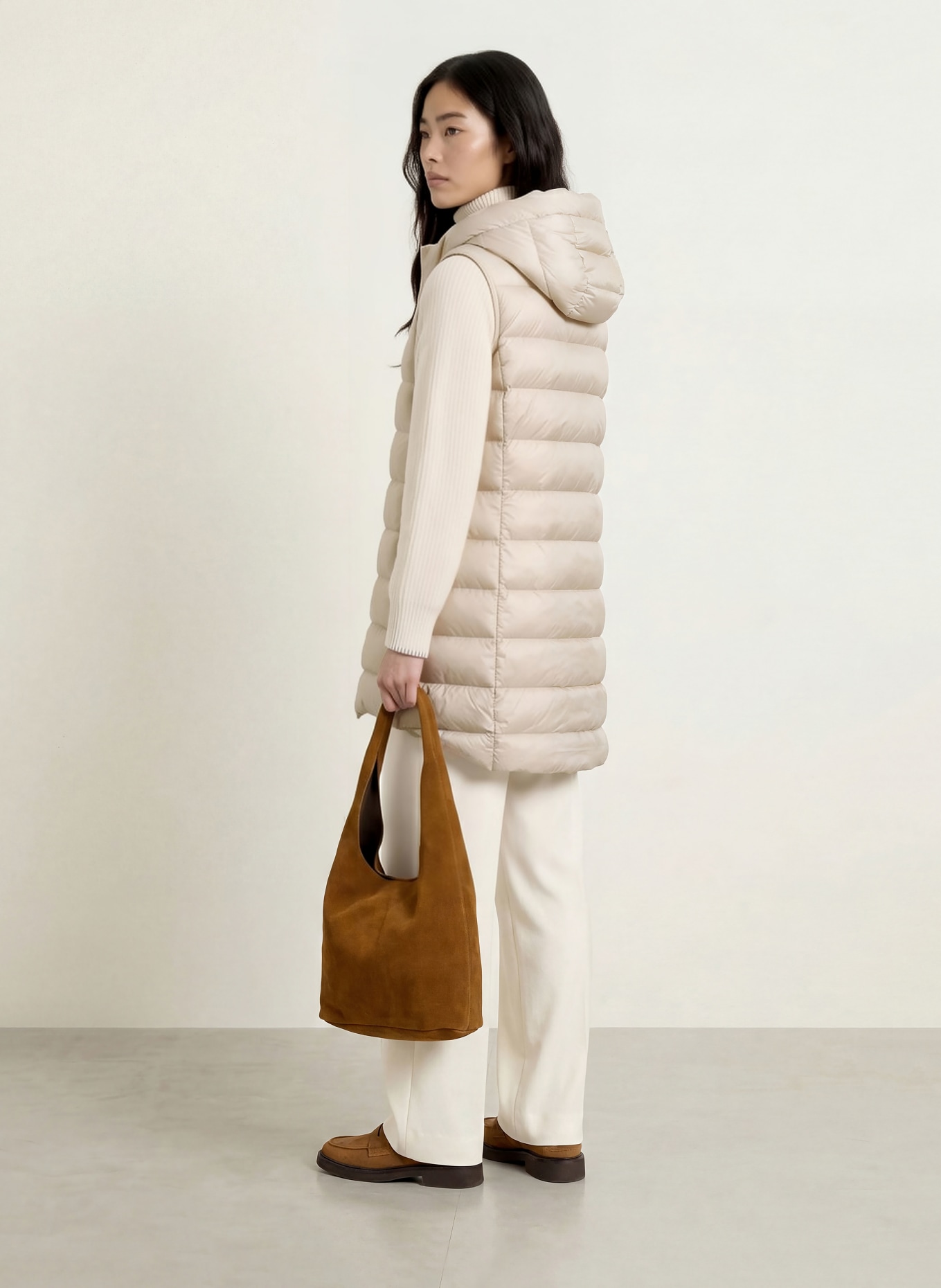 FUCHS SCHMITT Gilet matelassé COMO: BEIGE