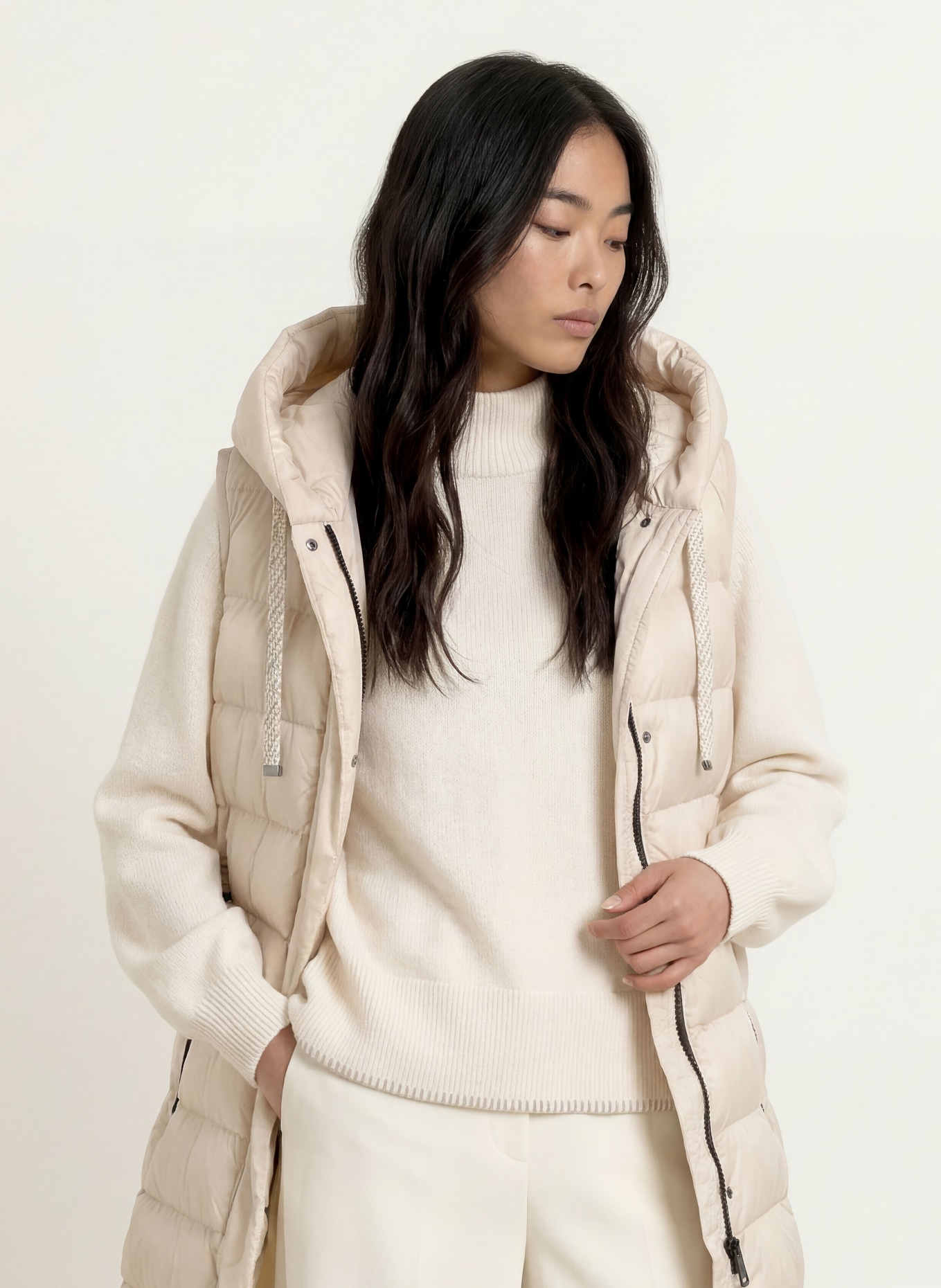 FUCHS SCHMITT Gilet matelassé COMO: BEIGE