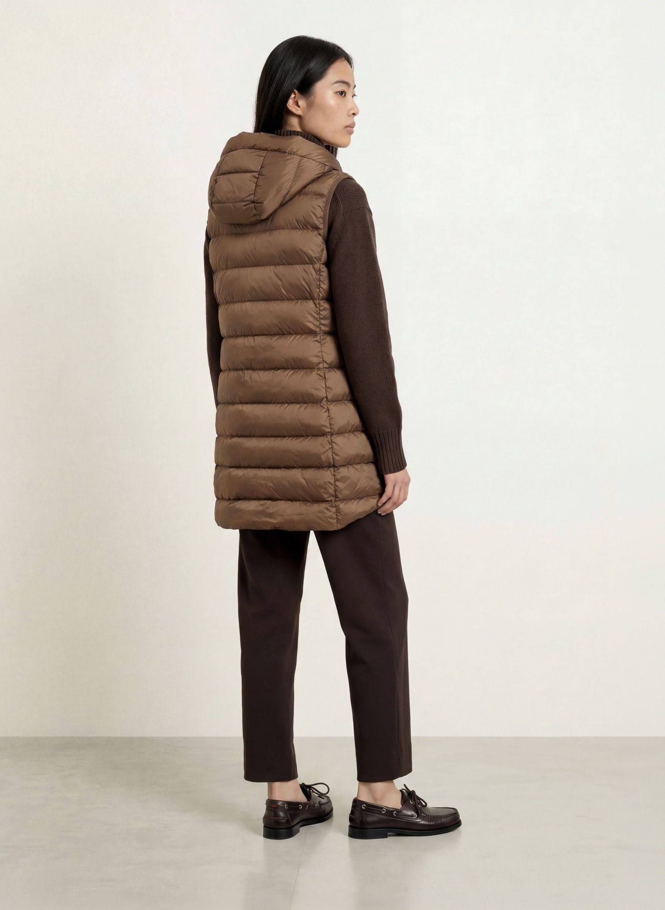 FUCHS SCHMITT Gilet matelassé COMO: MARRON FONCÉ