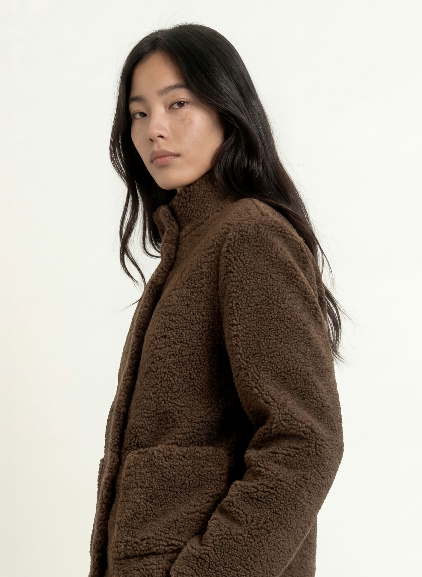 FUCHS SCHMITT Teddyfell-Jacke AUGSBURG: DUNKELBRAUN