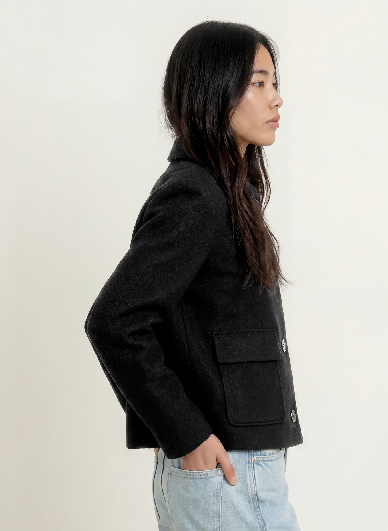 FUCHS SCHMITT Kastenjacke SALERNO: SCHWARZ