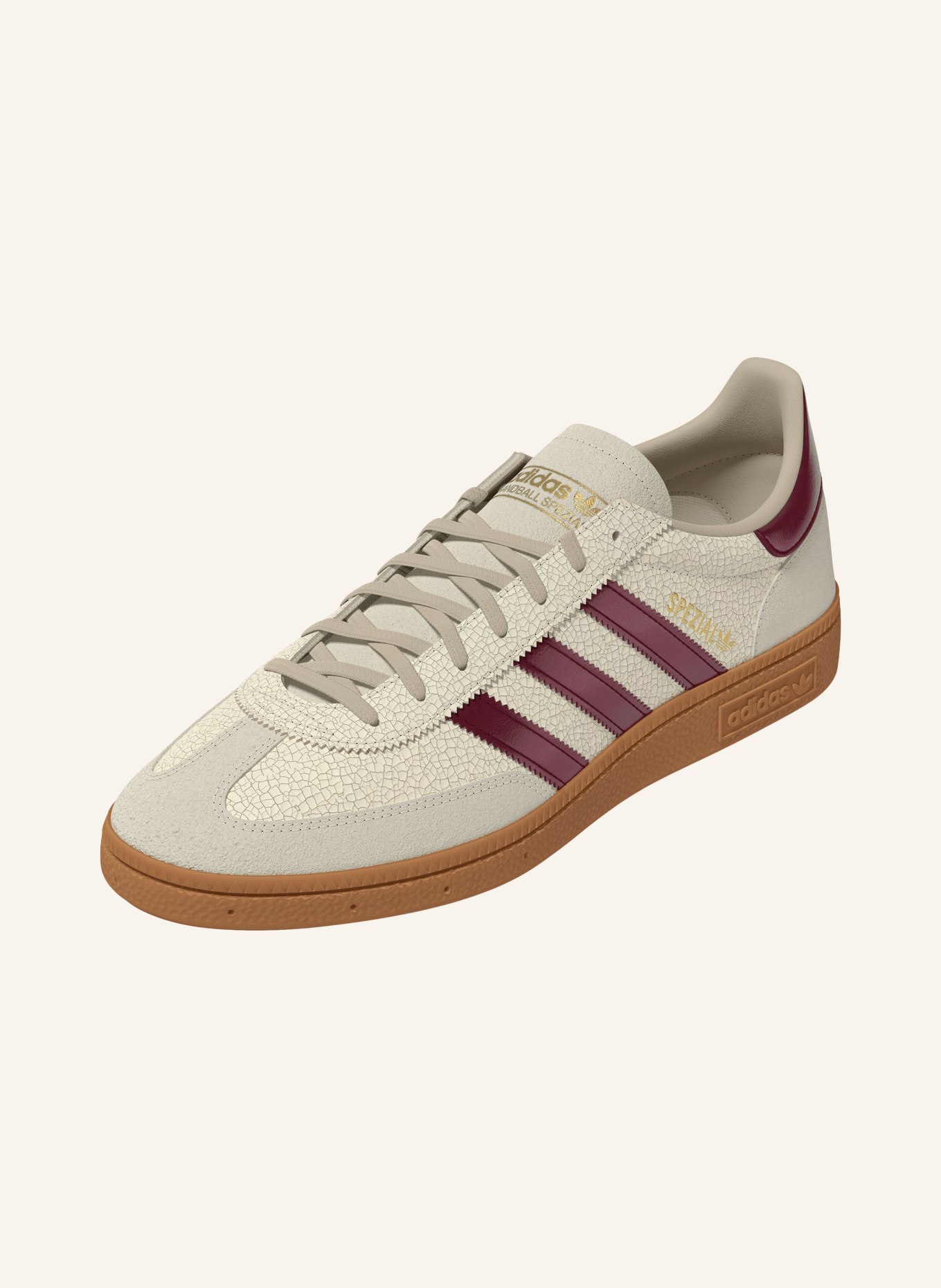 adidas Originals Sneakers SPÉCIALES HANDBALL: ÉCRU / GRIS CLAIR / ROUGE FONCÉ