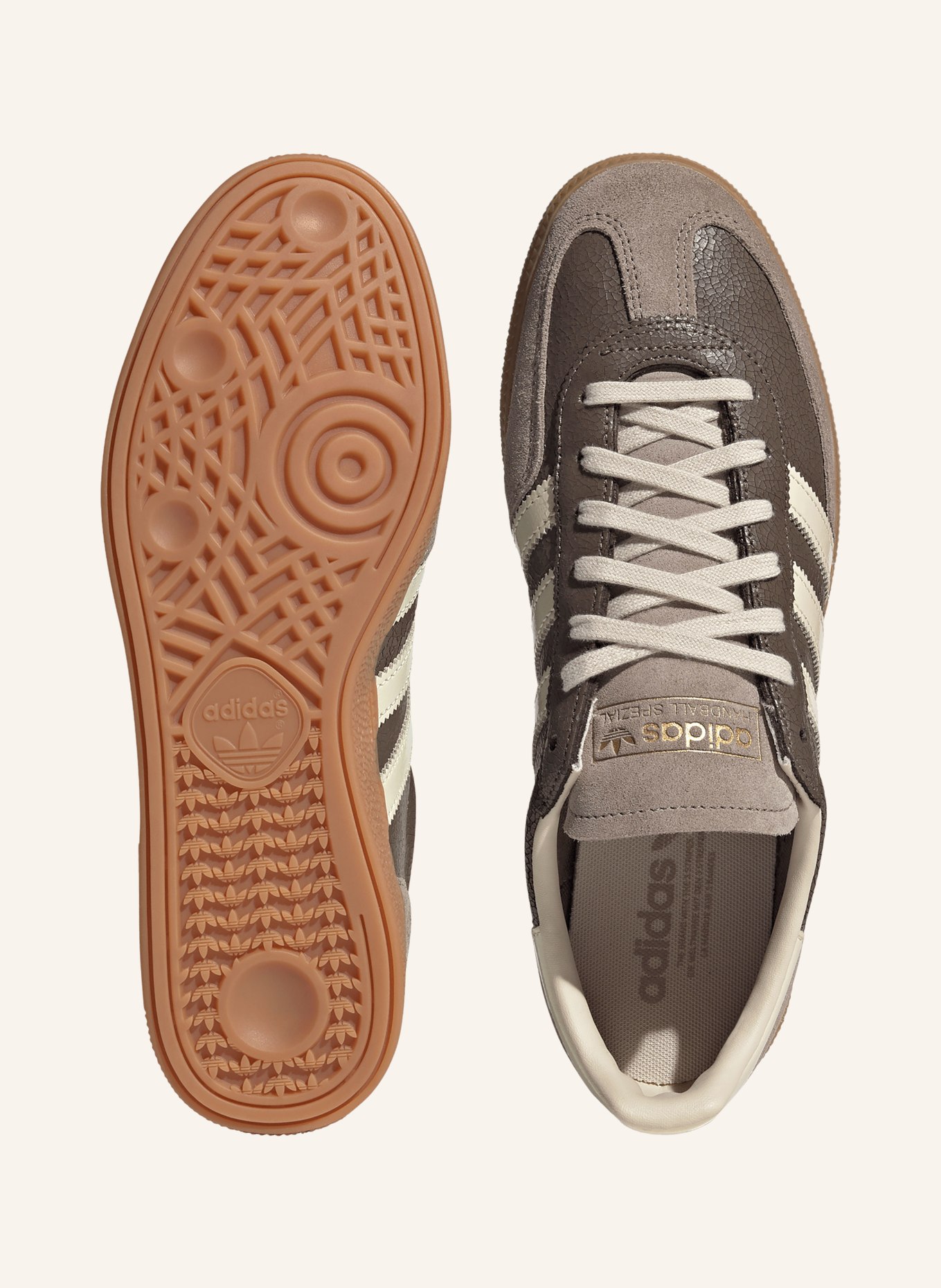 adidas Originals Sneaker HANDBALL SPEZIAL: DUNKELBRAUN / BEIGE / CREME