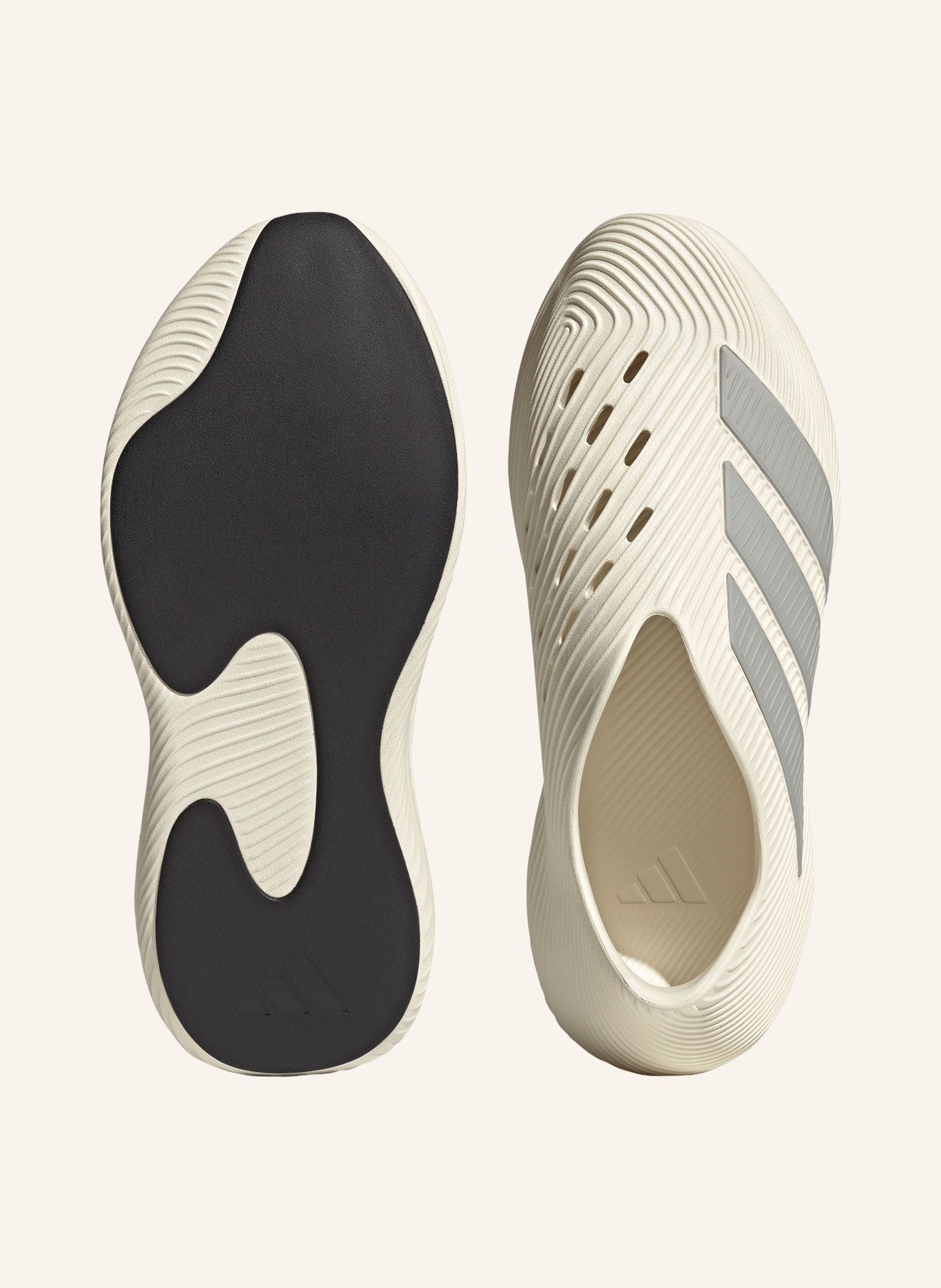 adidas Sneakersy wsuwane PURECHILL: KREMOWY / SREBRNY