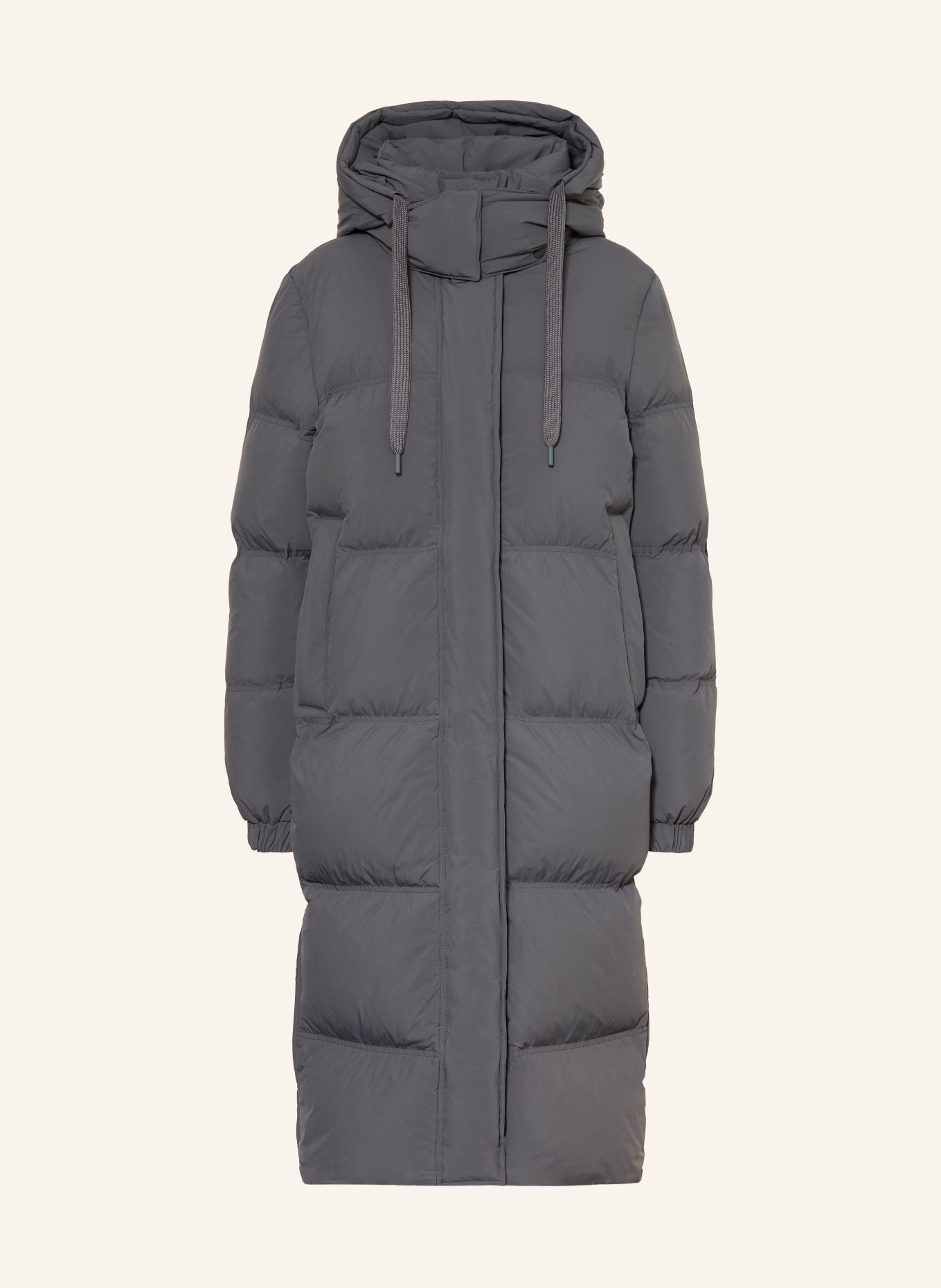 Marc O'Polo DENIM Down coat with removable hood: DARK GRAY