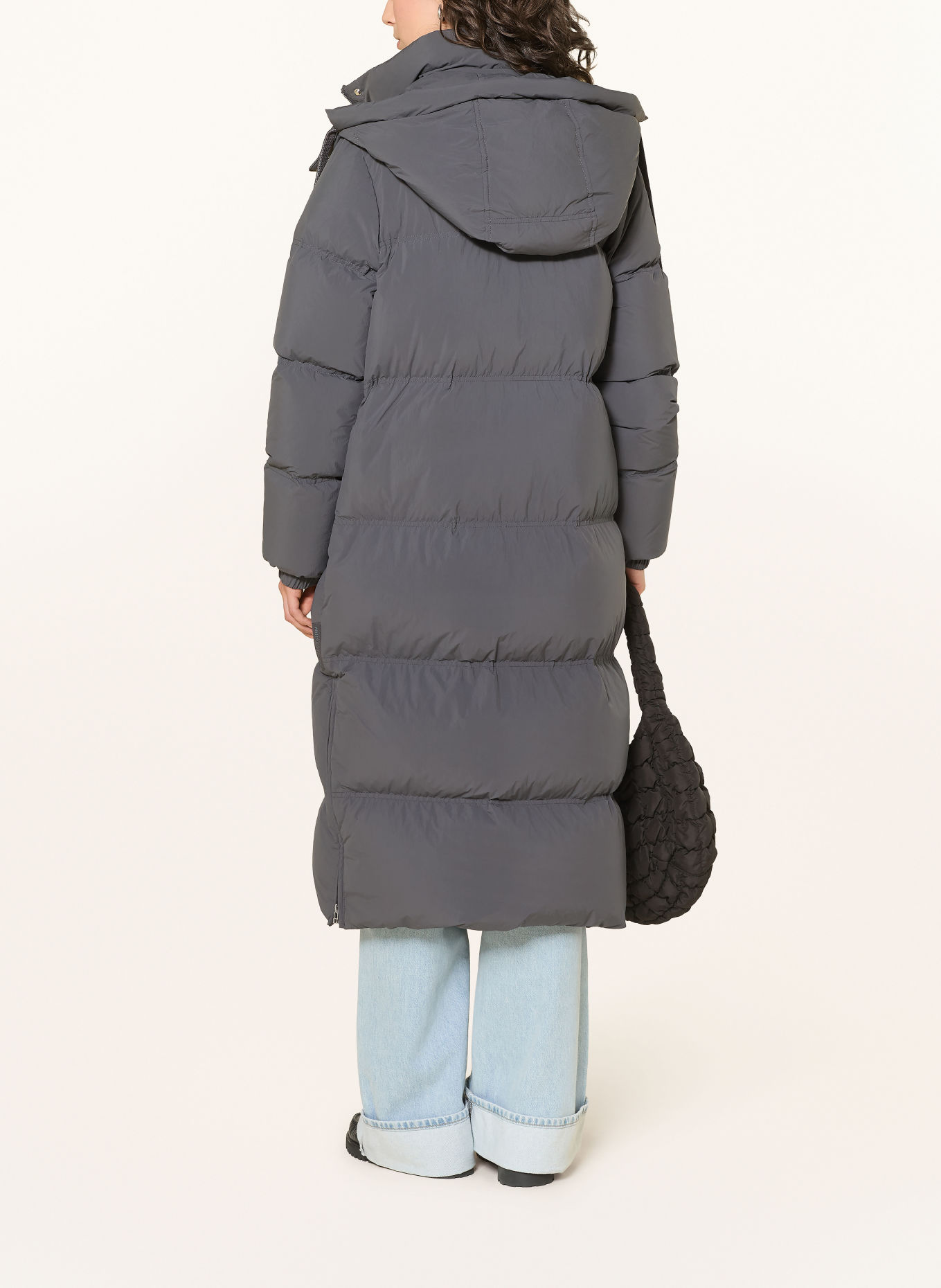Marc O'Polo DENIM Down coat with removable hood: DARK GRAY