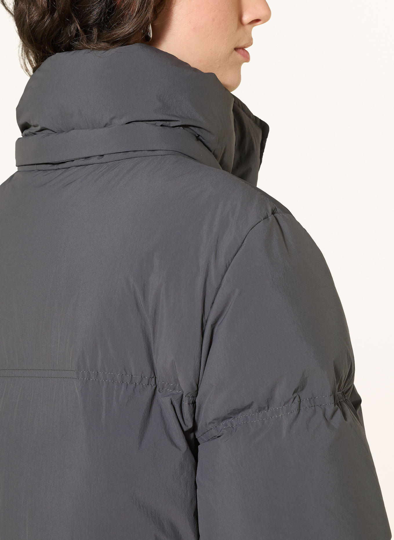Marc O'Polo DENIM Down coat with removable hood: DARK GRAY