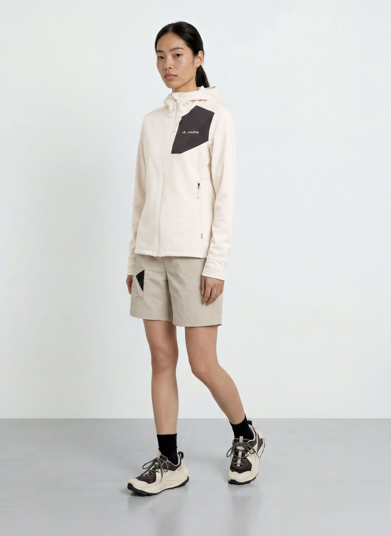 VAUDE MONVISO Mid-layer jacket: CREAM / BLACK