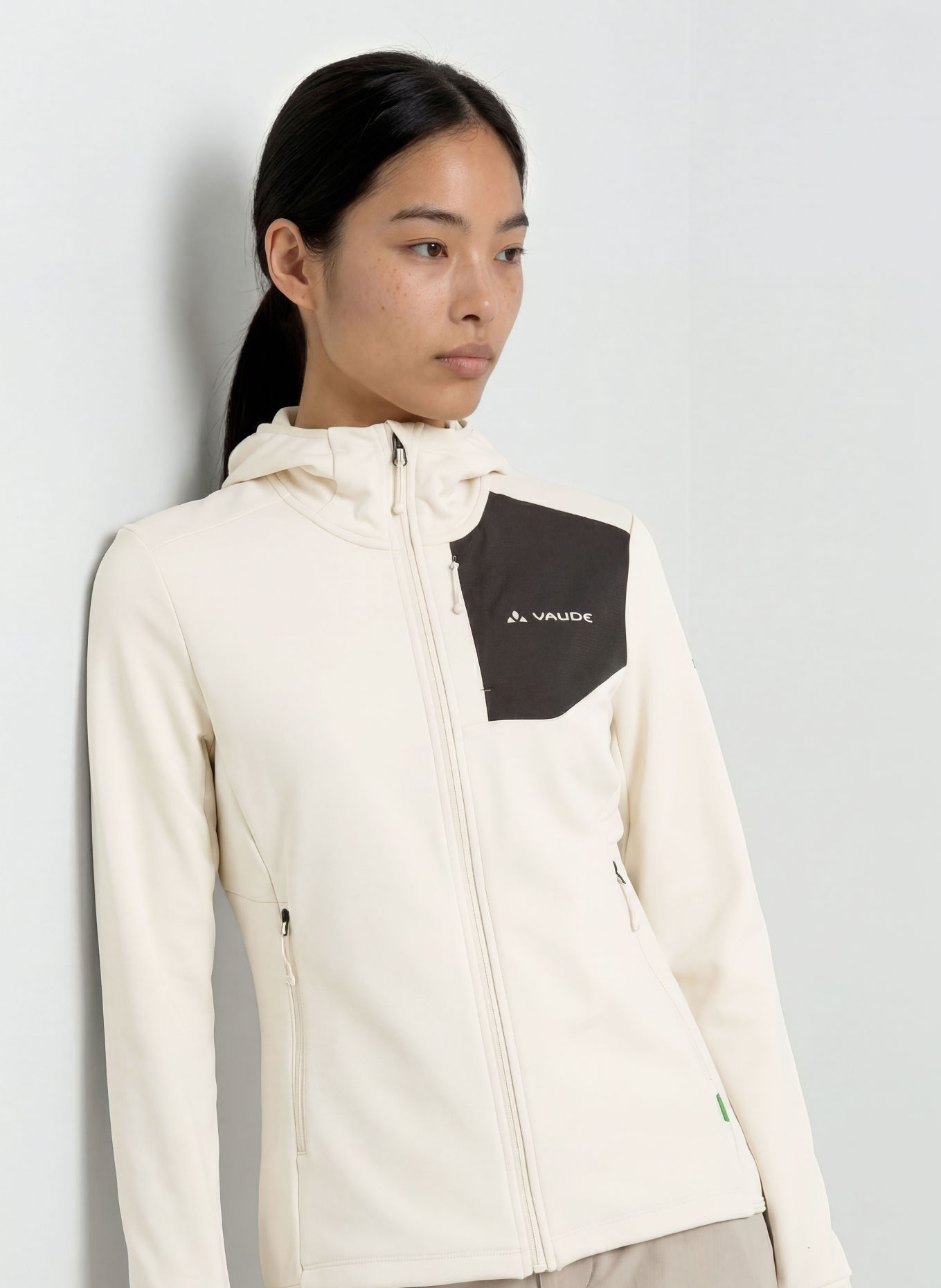 VAUDE MONVISO Mid-layer jacket: CREAM / BLACK