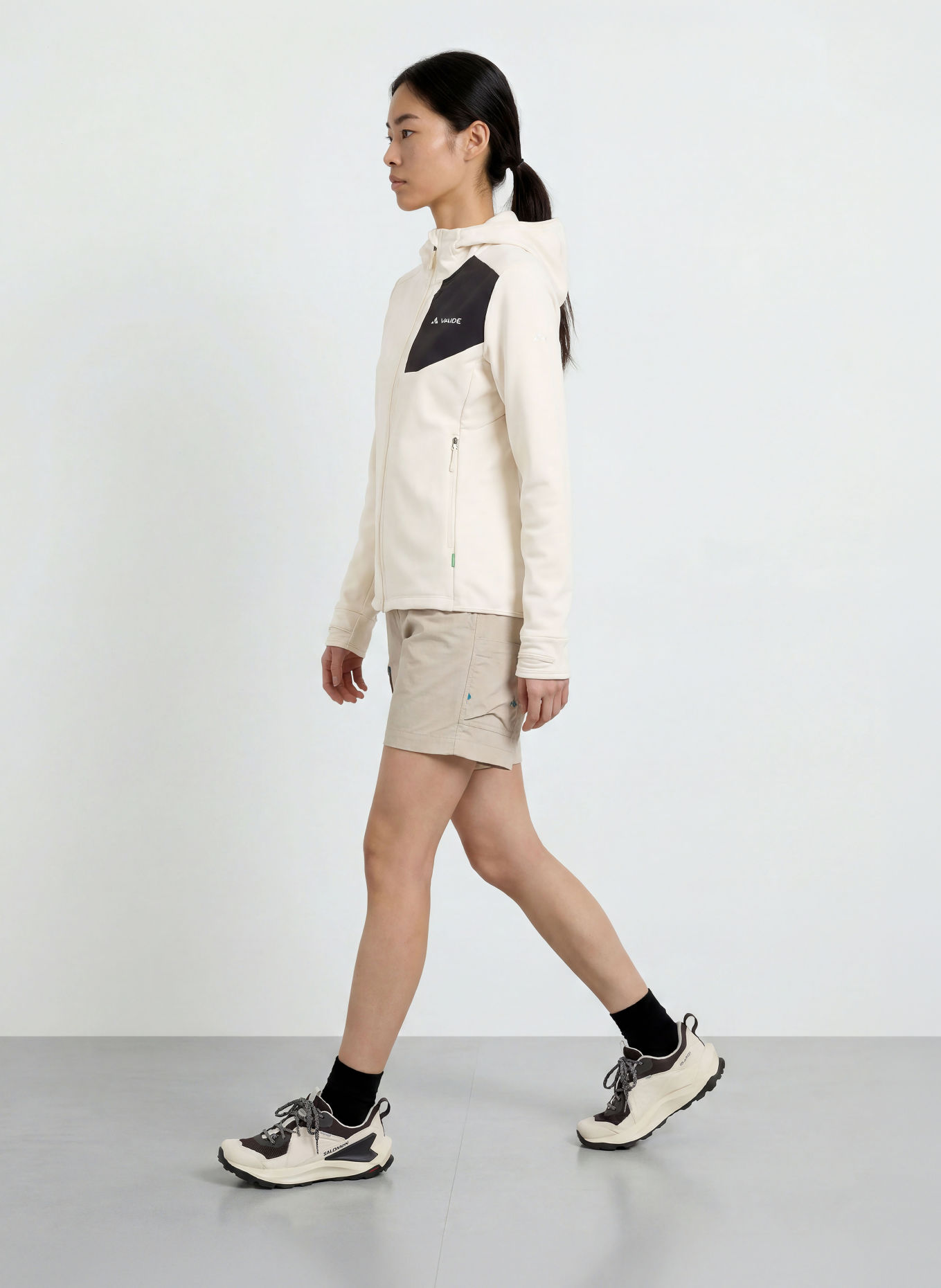 VAUDE MONVISO Mid-layer jacket: CREAM / BLACK