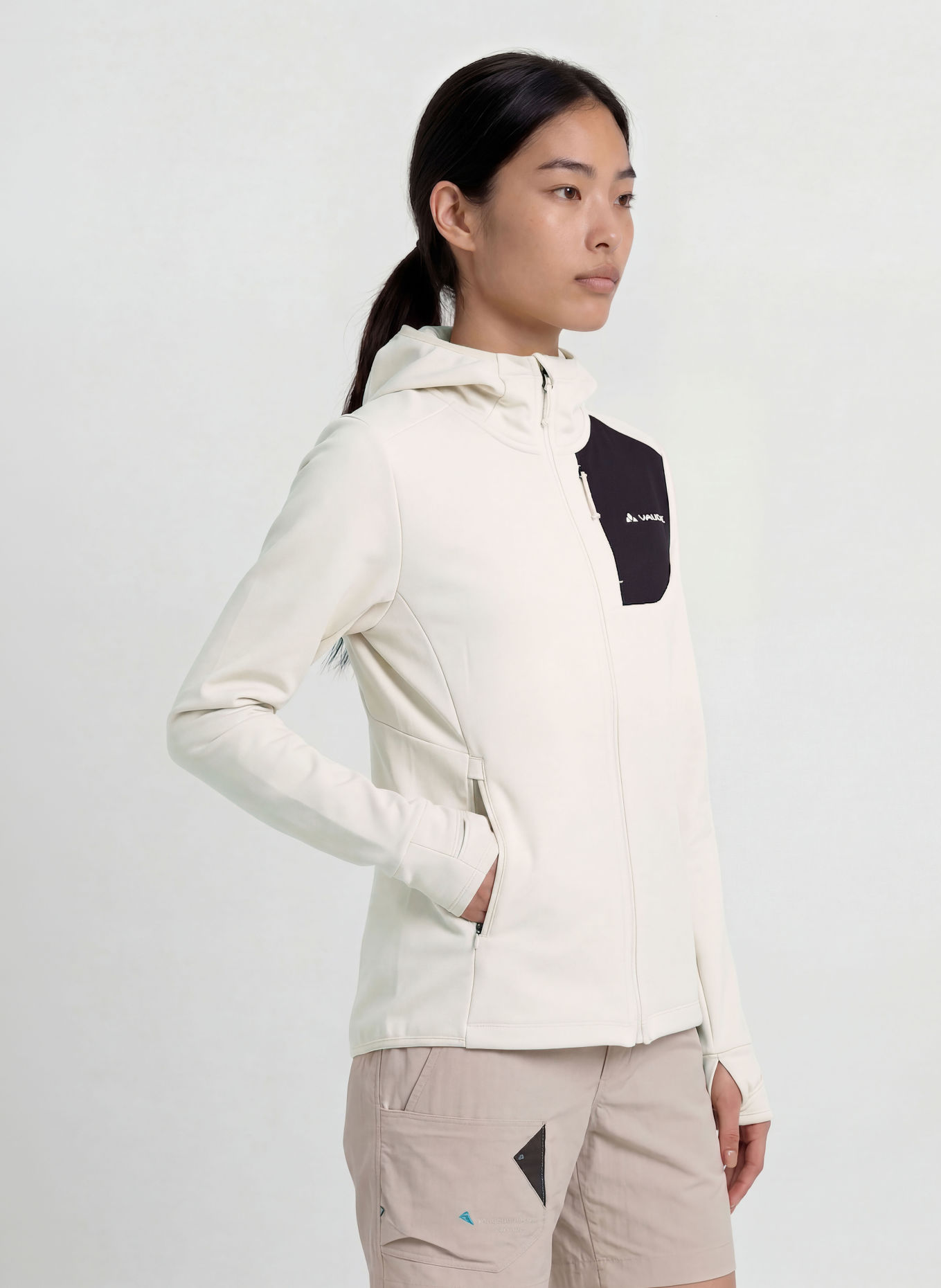 VAUDE MONVISO Mid-layer jacket: CREAM / BLACK