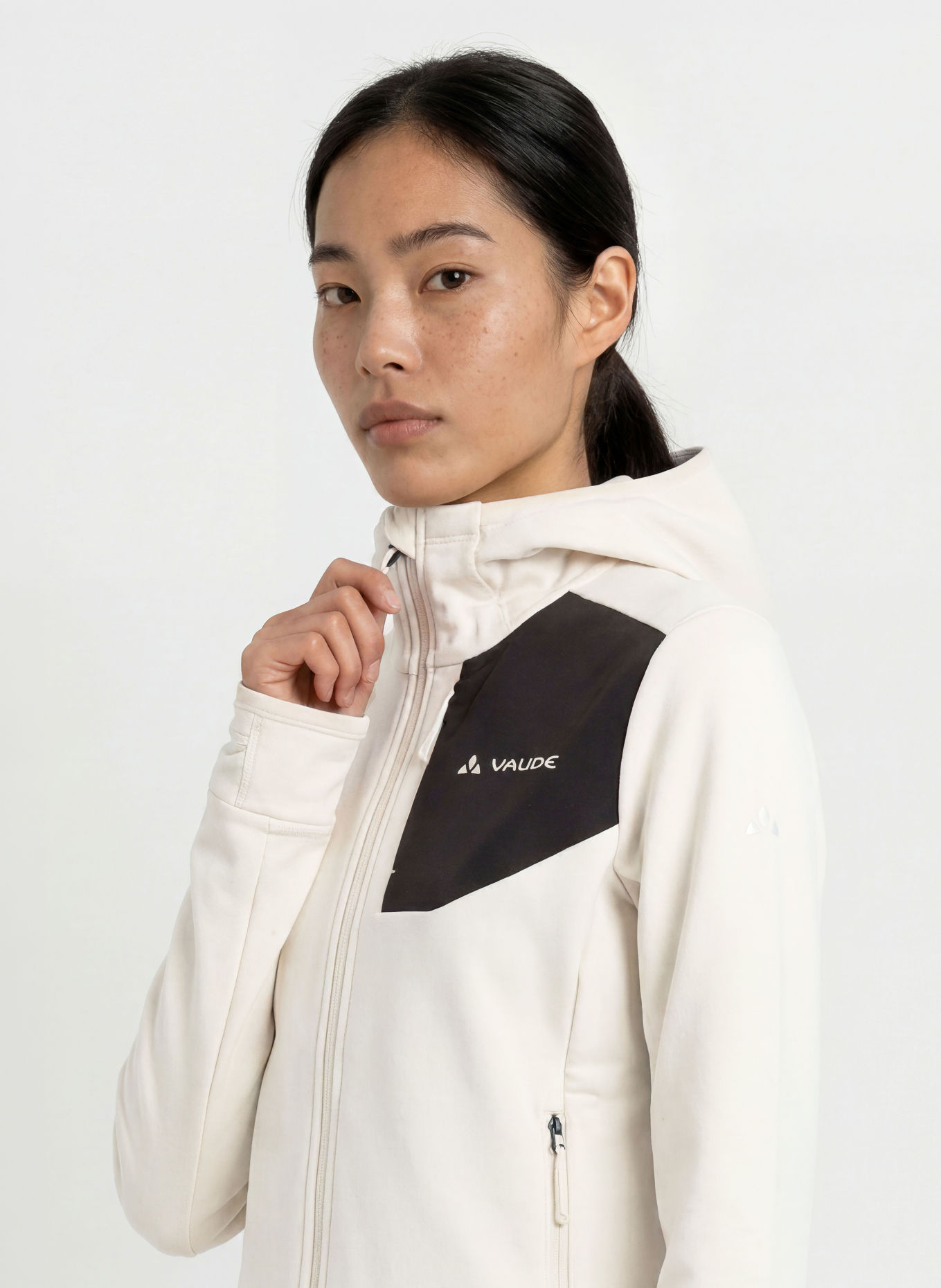 VAUDE MONVISO Mid-layer jacket: CREAM / BLACK