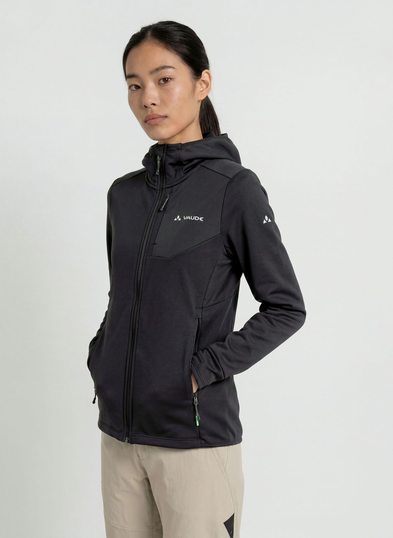 VAUDE Midlayer-jas MONVISO: ZWART