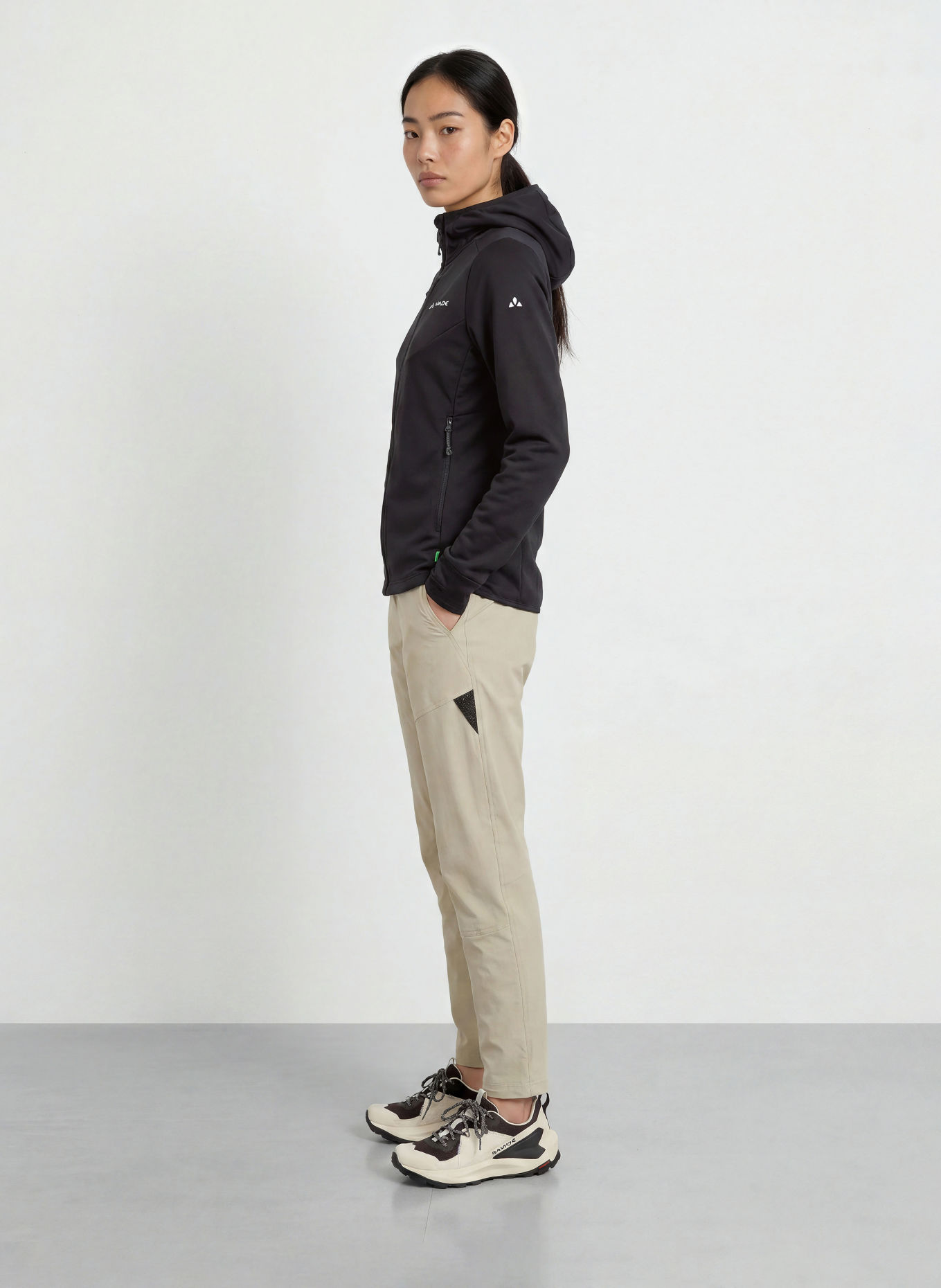 VAUDE Midlayer-jas MONVISO: ZWART