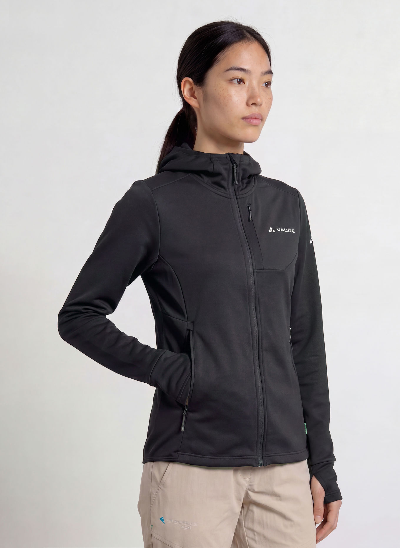 VAUDE Midlayer-jas MONVISO: ZWART